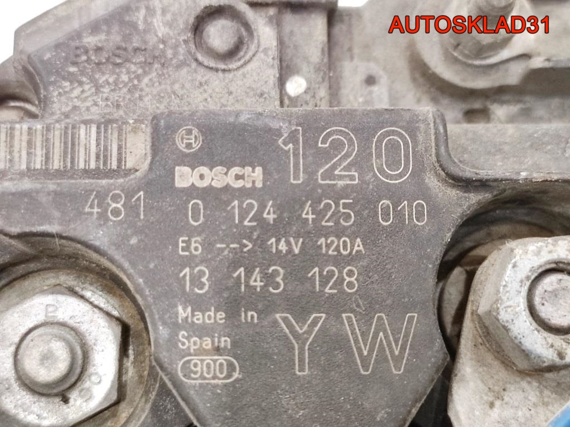 Генератор 120A Opel Corsa C 1,4 Z14XEP 13143128 (Р), 5000 рублей, Дубовое