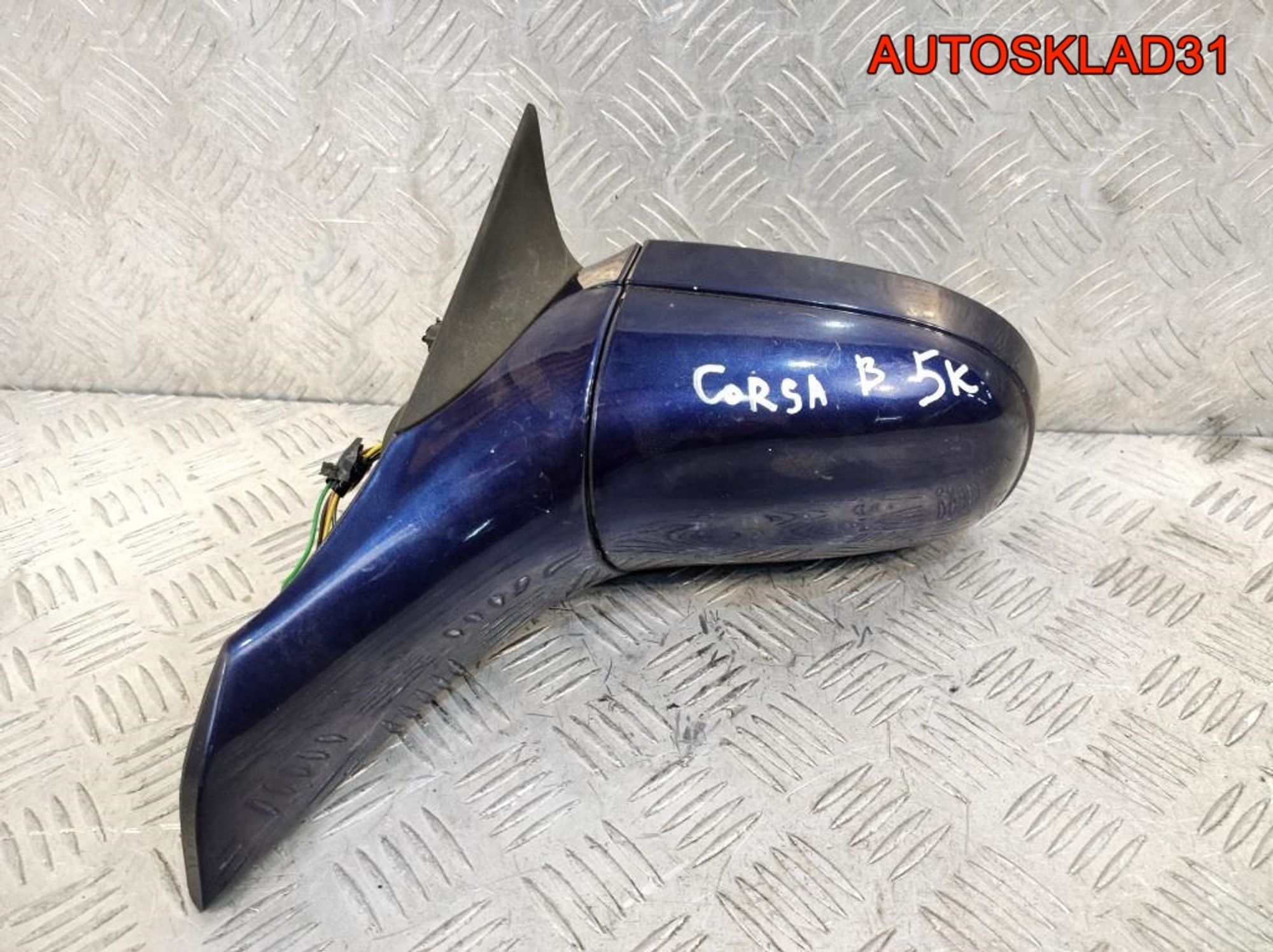 Зеркало левое 5 контактов Opel Corsa B 008062349, 2000 рублей, Дубовое