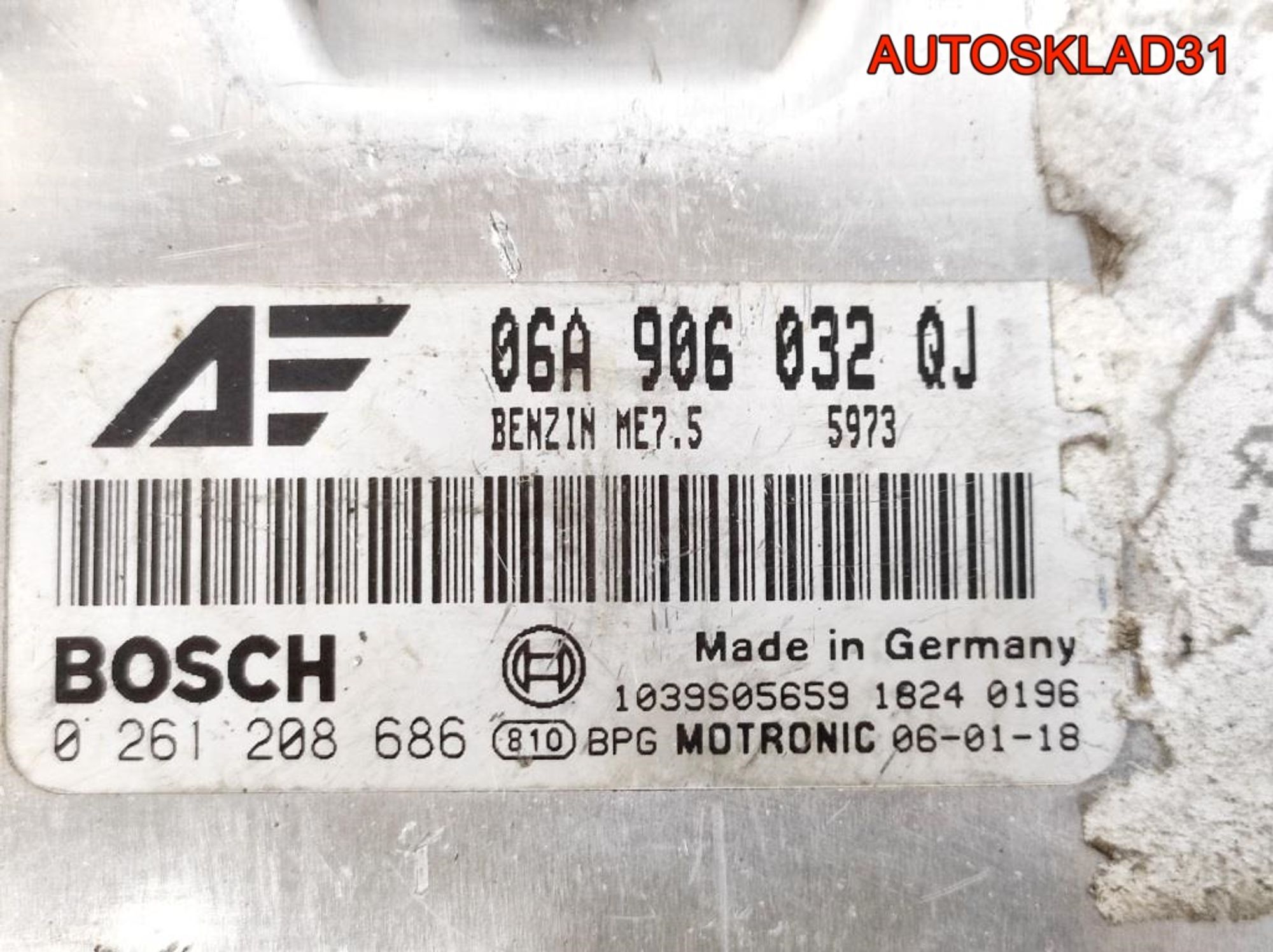 Блок ЭБУ VW Sharan 1,8 AWC Бензин 06A906032QJ, 16000 рублей, Дубовое