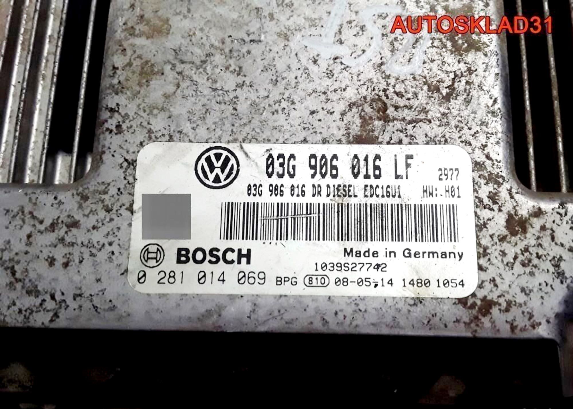 Блок ЭБУ VW Touran 2.0 BST Дизель 03G906016LF, 2000 рублей, Дубовое
