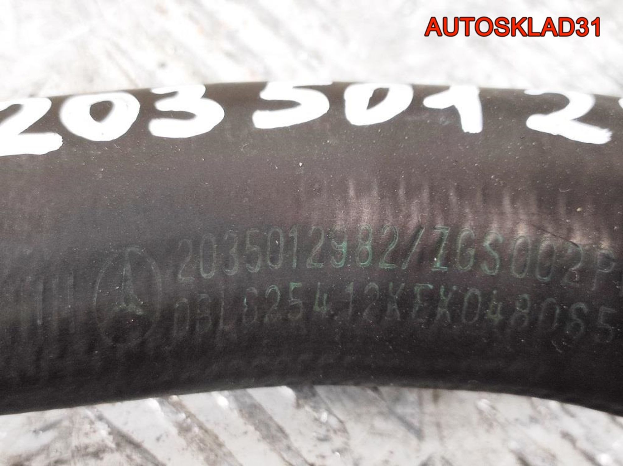 Патрубок радиатора Mercedes W203 2.2 Дизель A2035012982, 1500 рублей, Дубовое