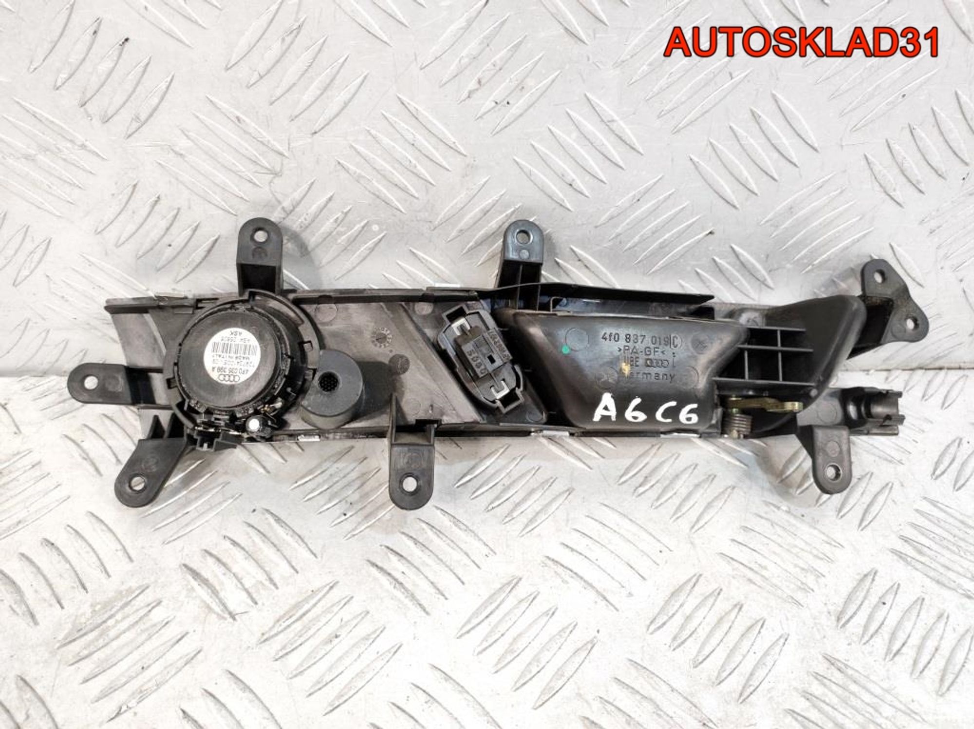 Ручка двери внутренняя передняя левая Audi A6 C6 4F0837019C, 1500 рублей, Дубовое