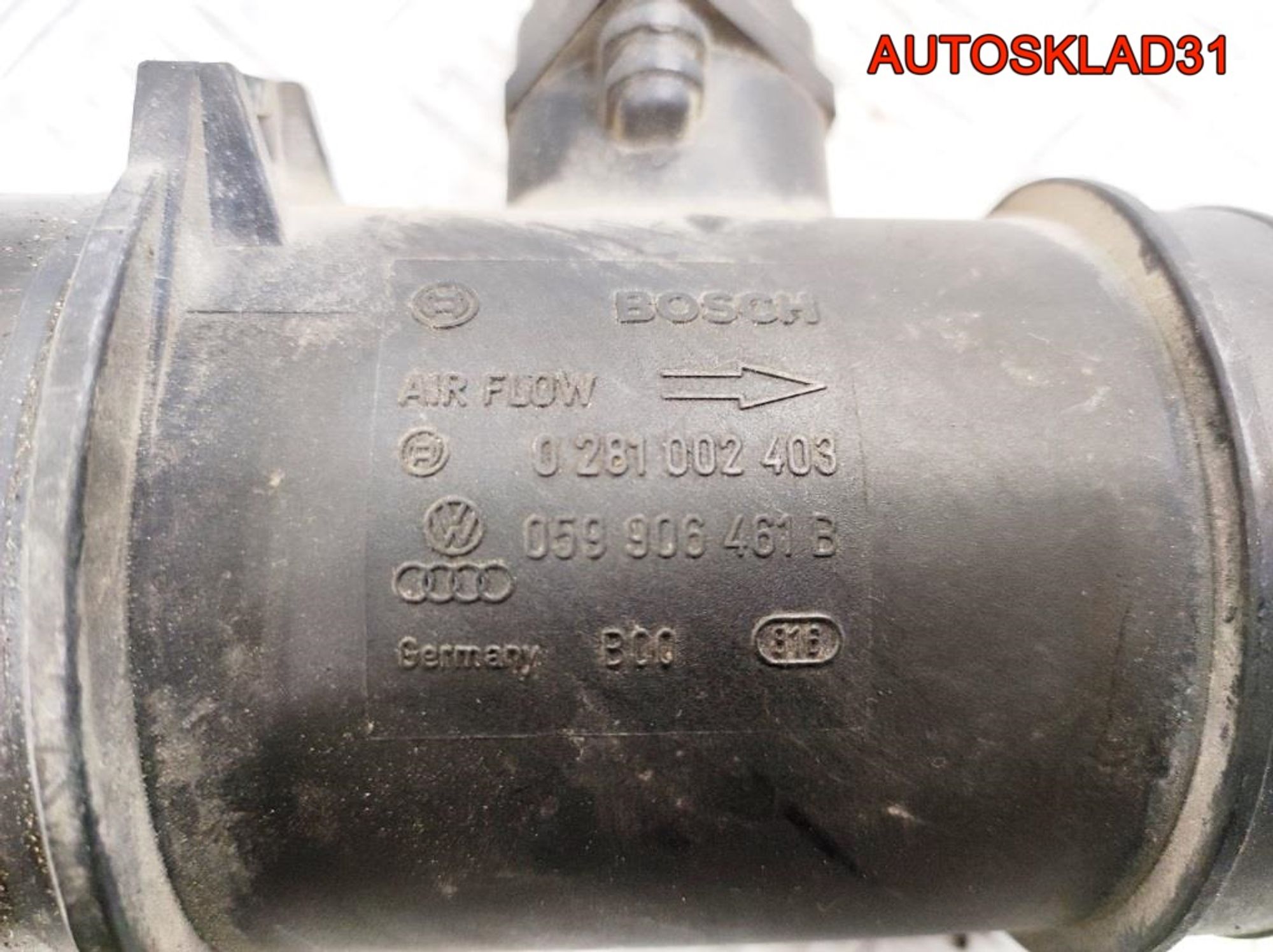 Расходомер воздуха Audi A4 B6 2,5 Дизель 059906461B, 2900 рублей, Дубовое