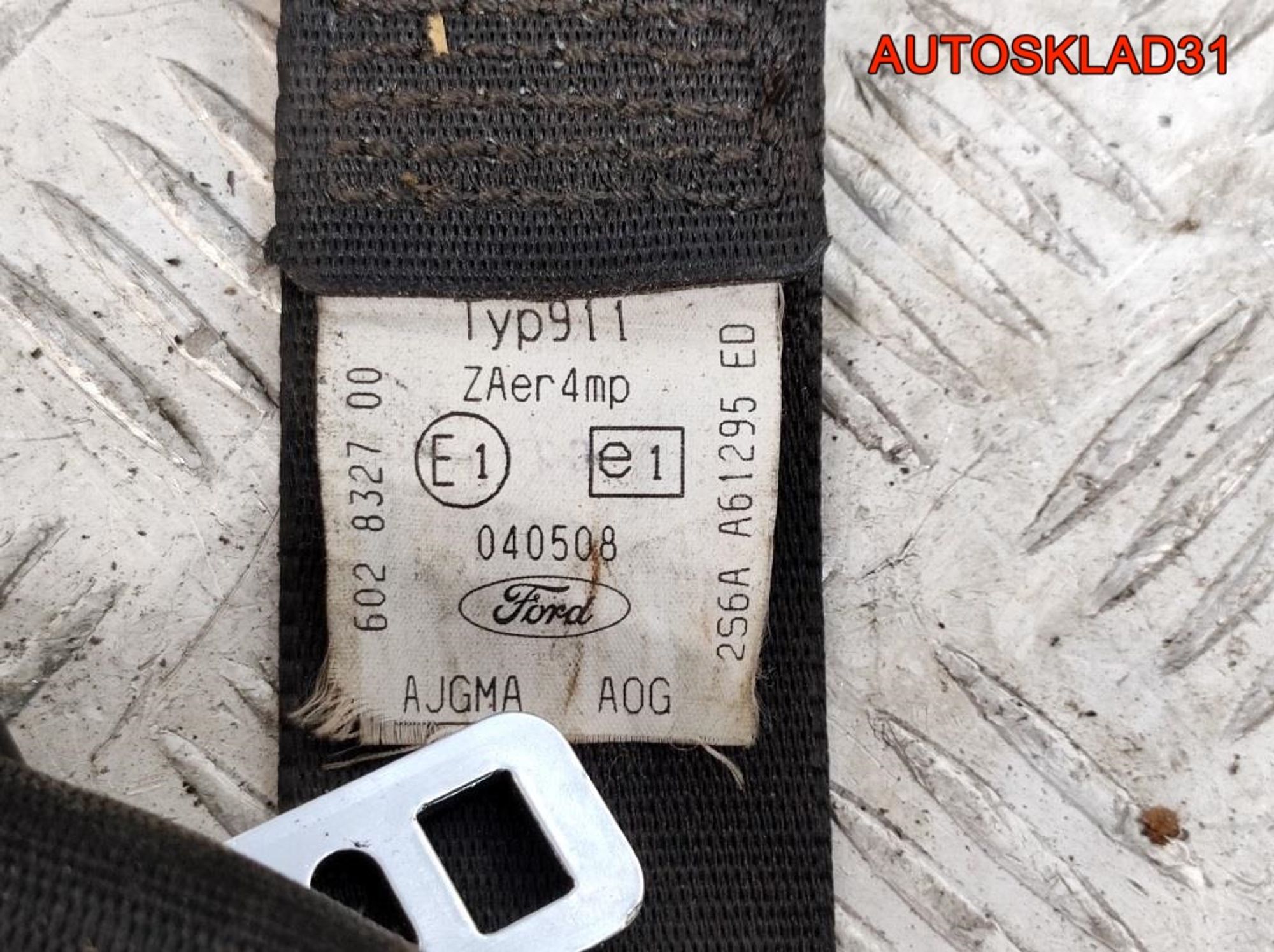 Ремень безопасности Ford Fusion 2S6AA61295ED, 1500 рублей, Дубовое