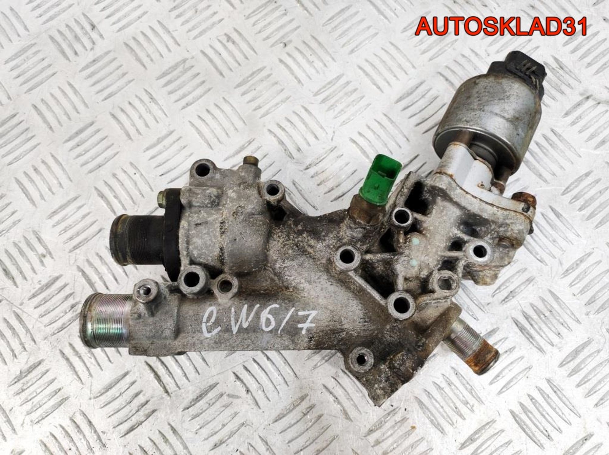 Корпус термостата Citroen C5 1,8 EW6/7 9635696080, 1400 рублей, Дубовое