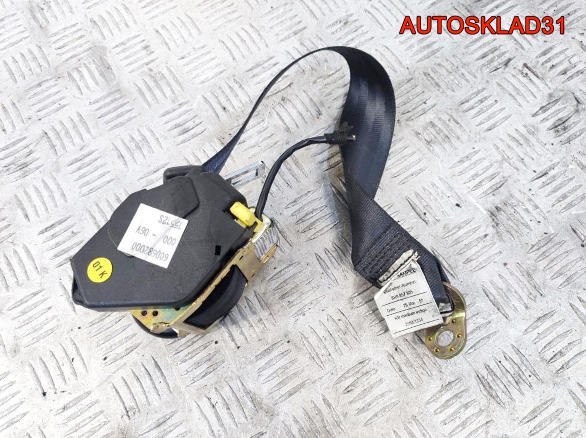 Ремень безопасности Audi A4 B6 8H0857805 Cabrio, 1300 рублей, Дубовое