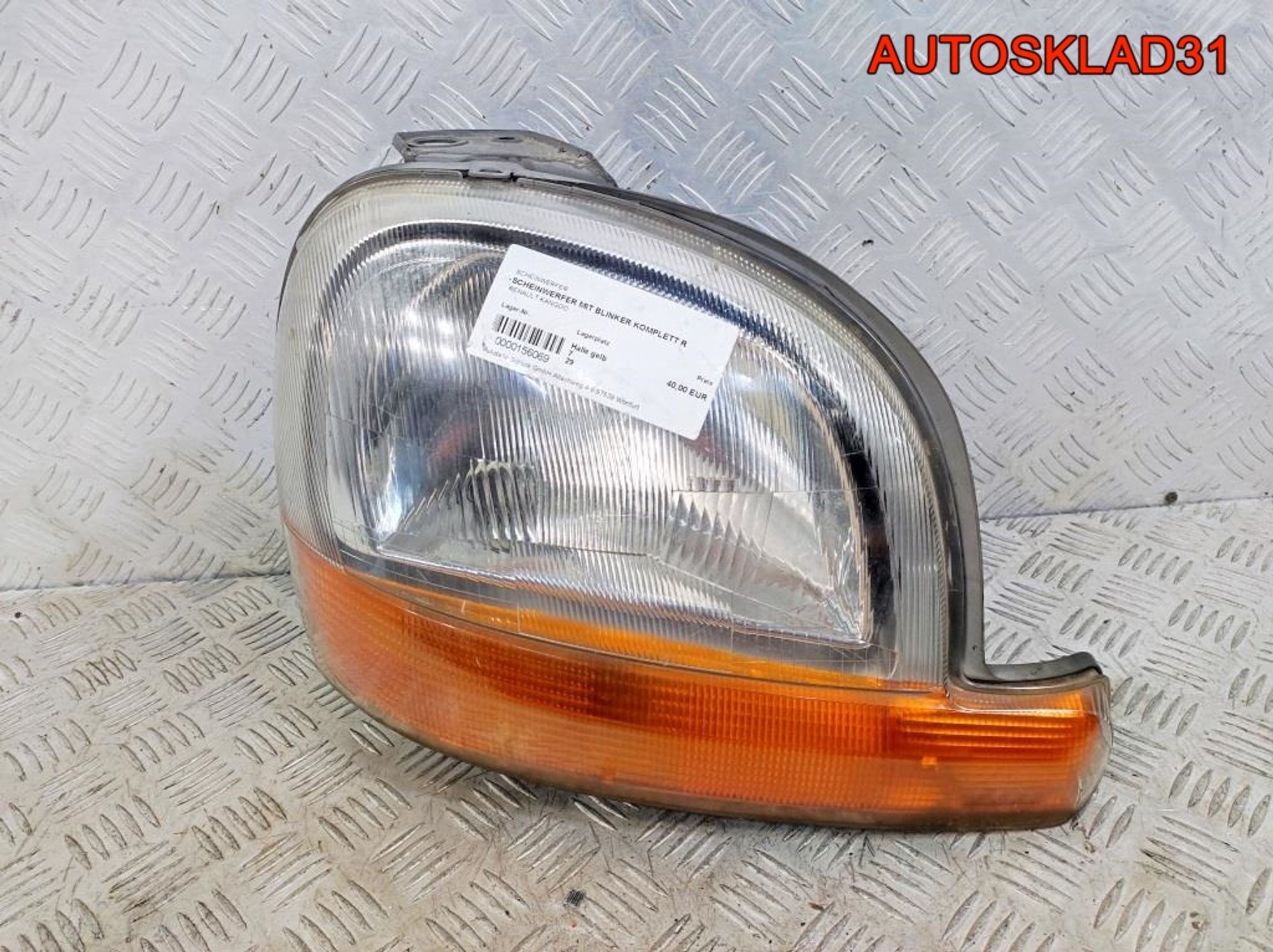 Фара правая Renault Kangoo 1 7701044040, 2900 рублей, Дубовое