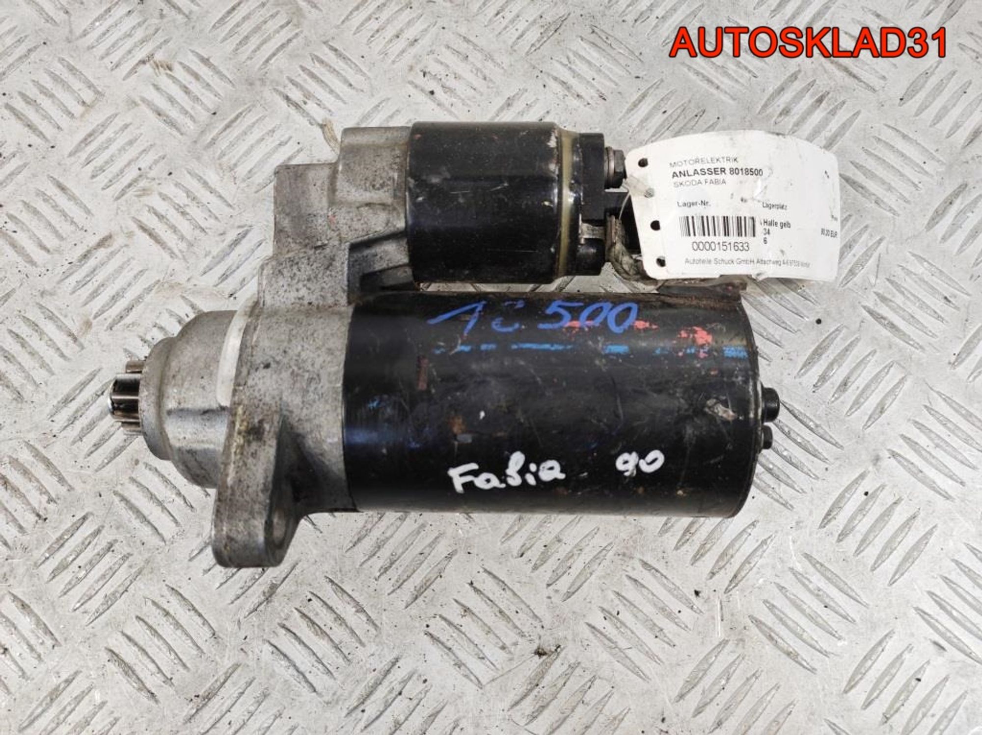 Стартер Skoda Fabia 02T911023H Бензин, 4100 рублей, Дубовое