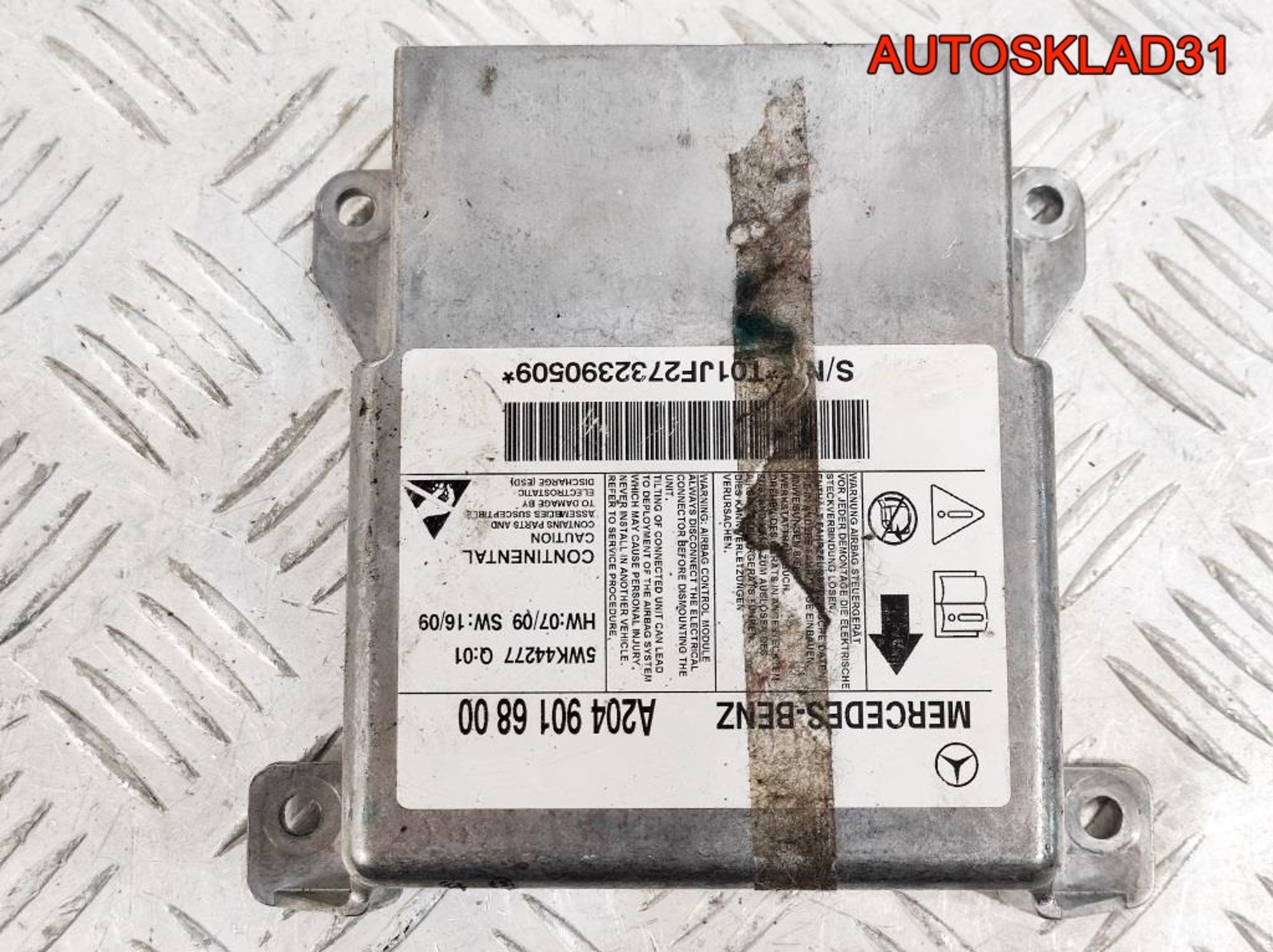 Блок управления Airbag Mercedes X204 A2049016800, 1800 рублей, Дубовое