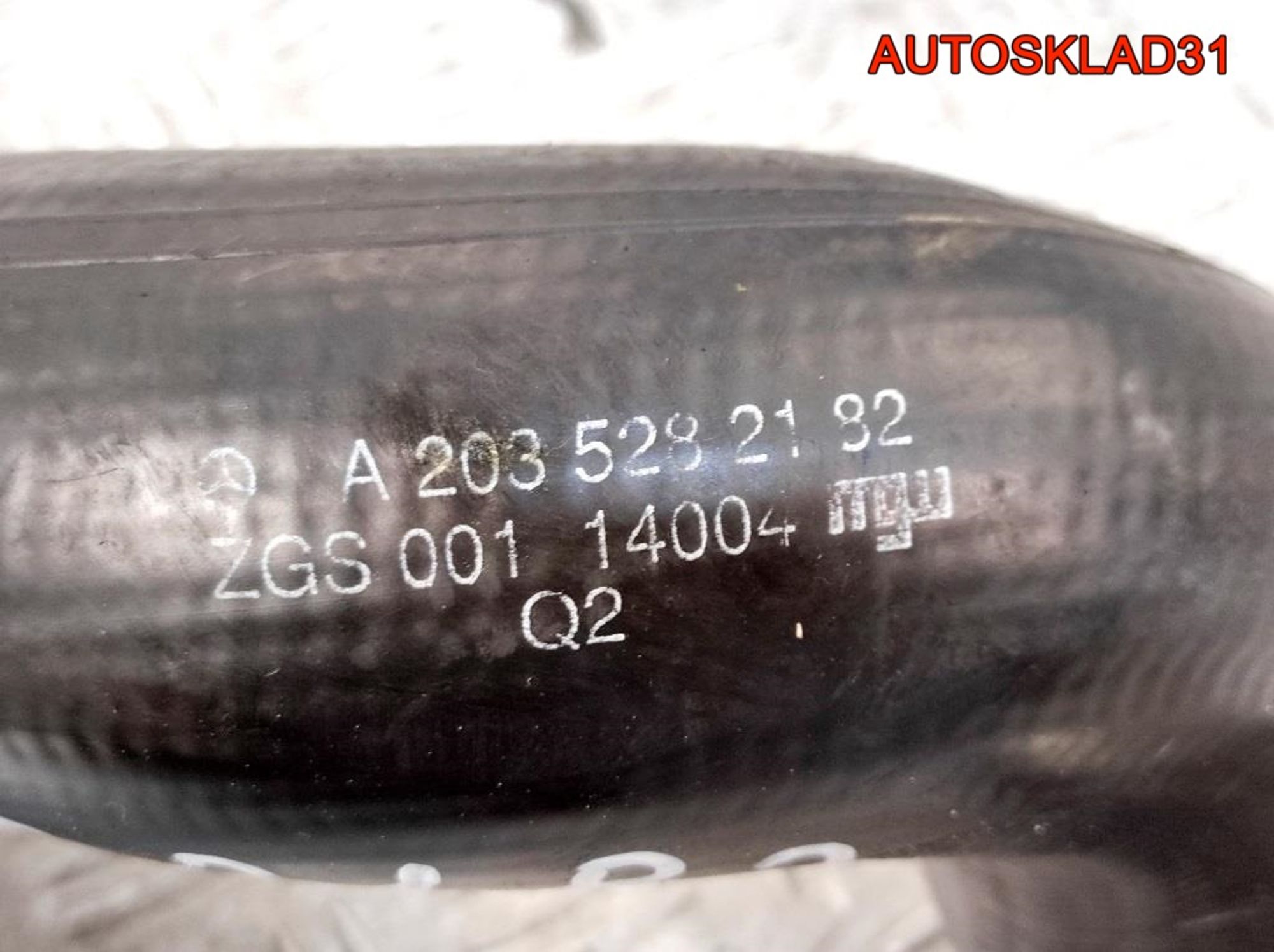 Патрубок интеркулера Mercedes Benz W203 2.2 Дизель A2035282182, 1500 рублей, Дубовое