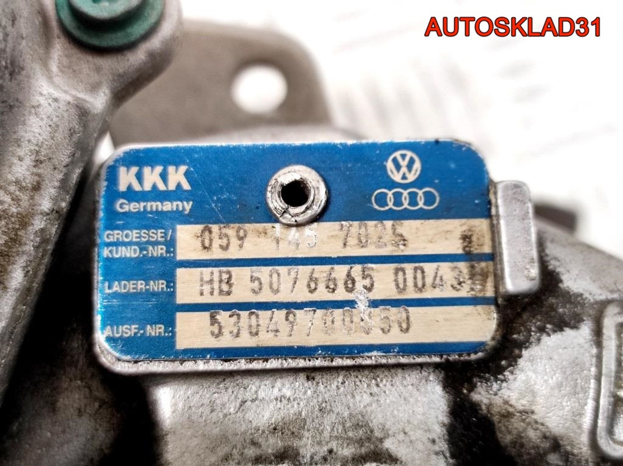 Турбина Audi A6 C6 4F 3.0 BMK Дизель 059145702S, 17000 рублей, Дубовое