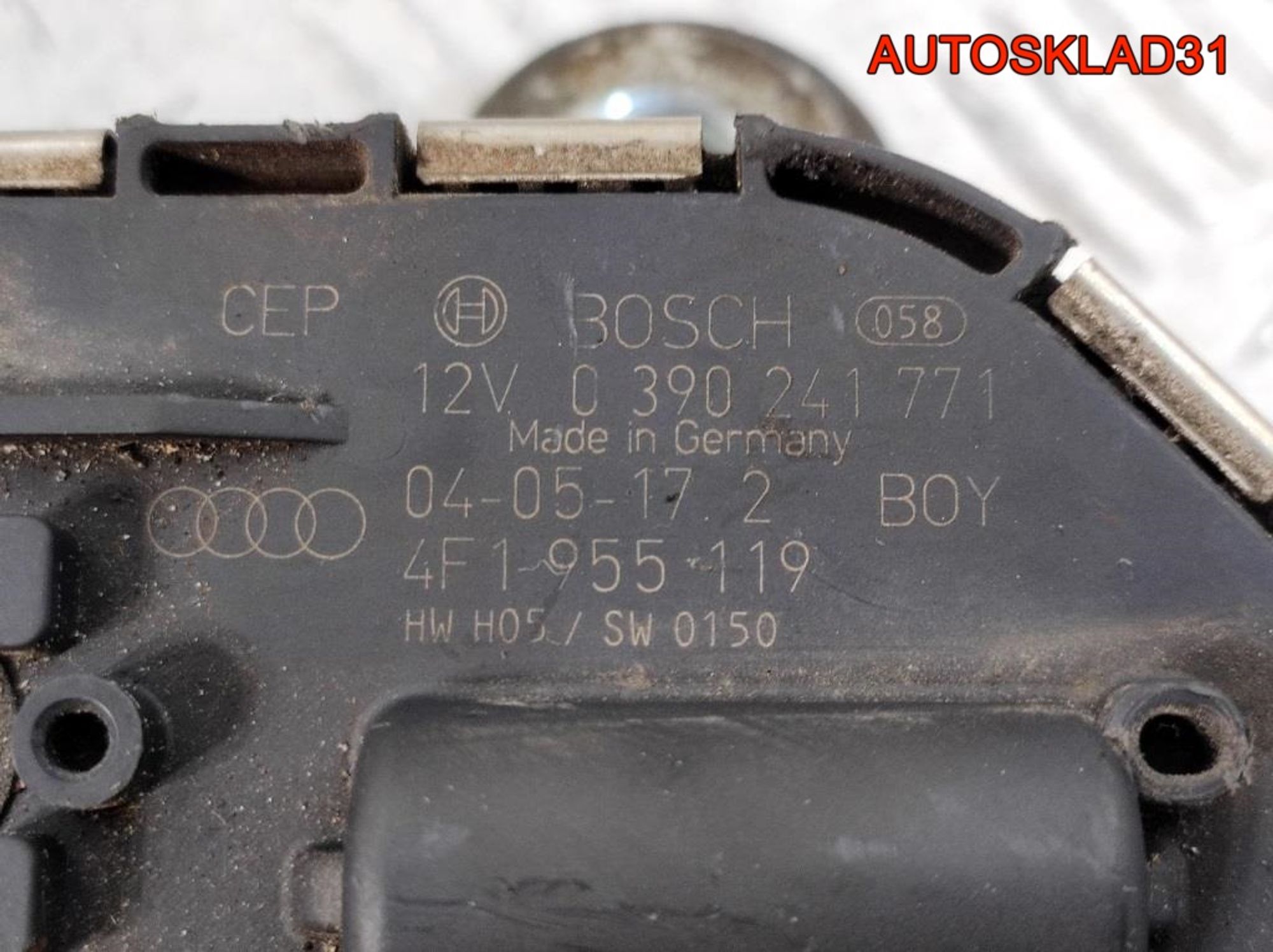 Трапеция дворников Audi A6 C6,4F 4F1955023A, 6800 рублей, Дубовое
