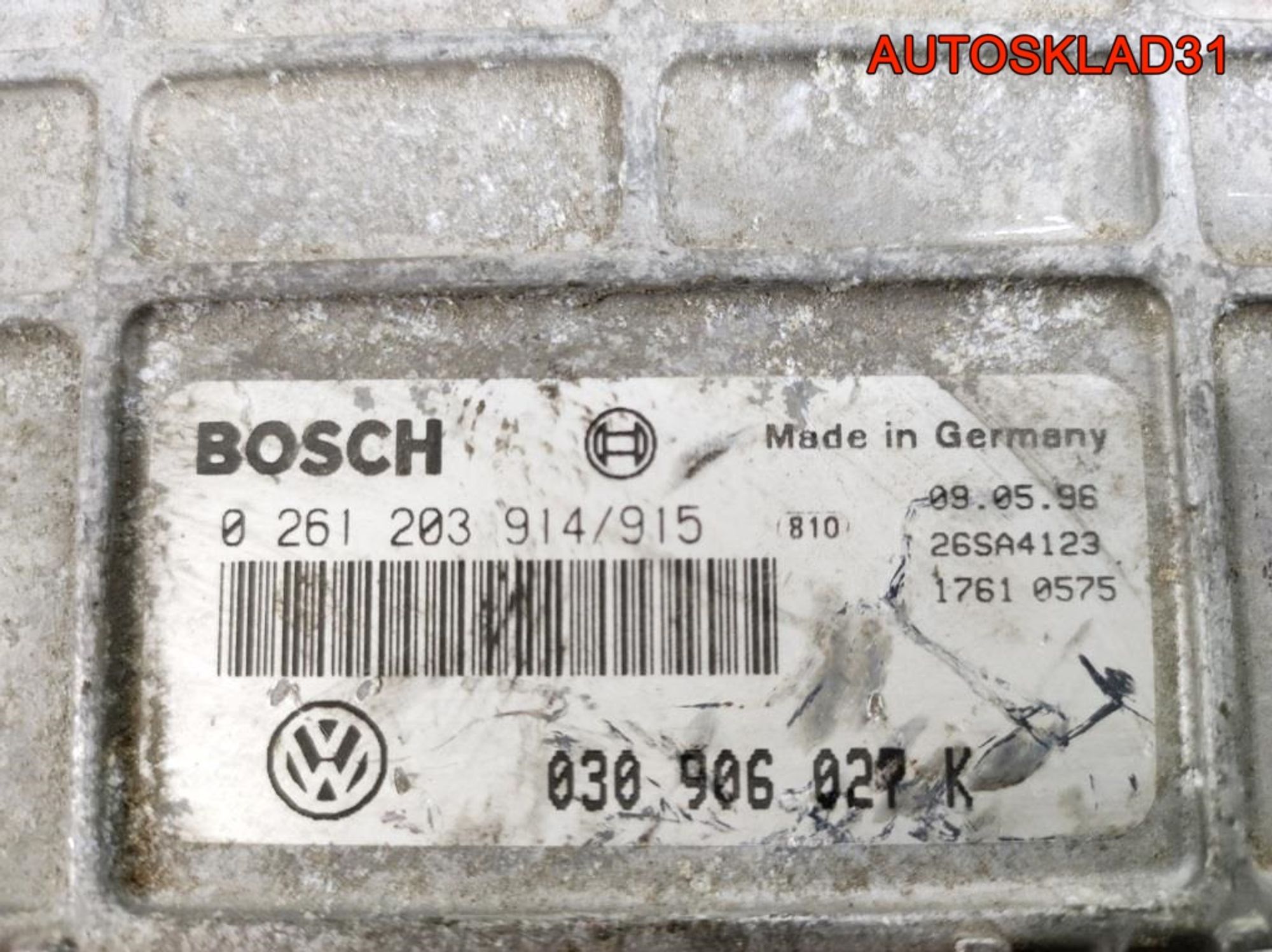 Блок эбу VW Golf 3 1,4 AEX 030906027K Бензин, 2000 рублей, Дубовое