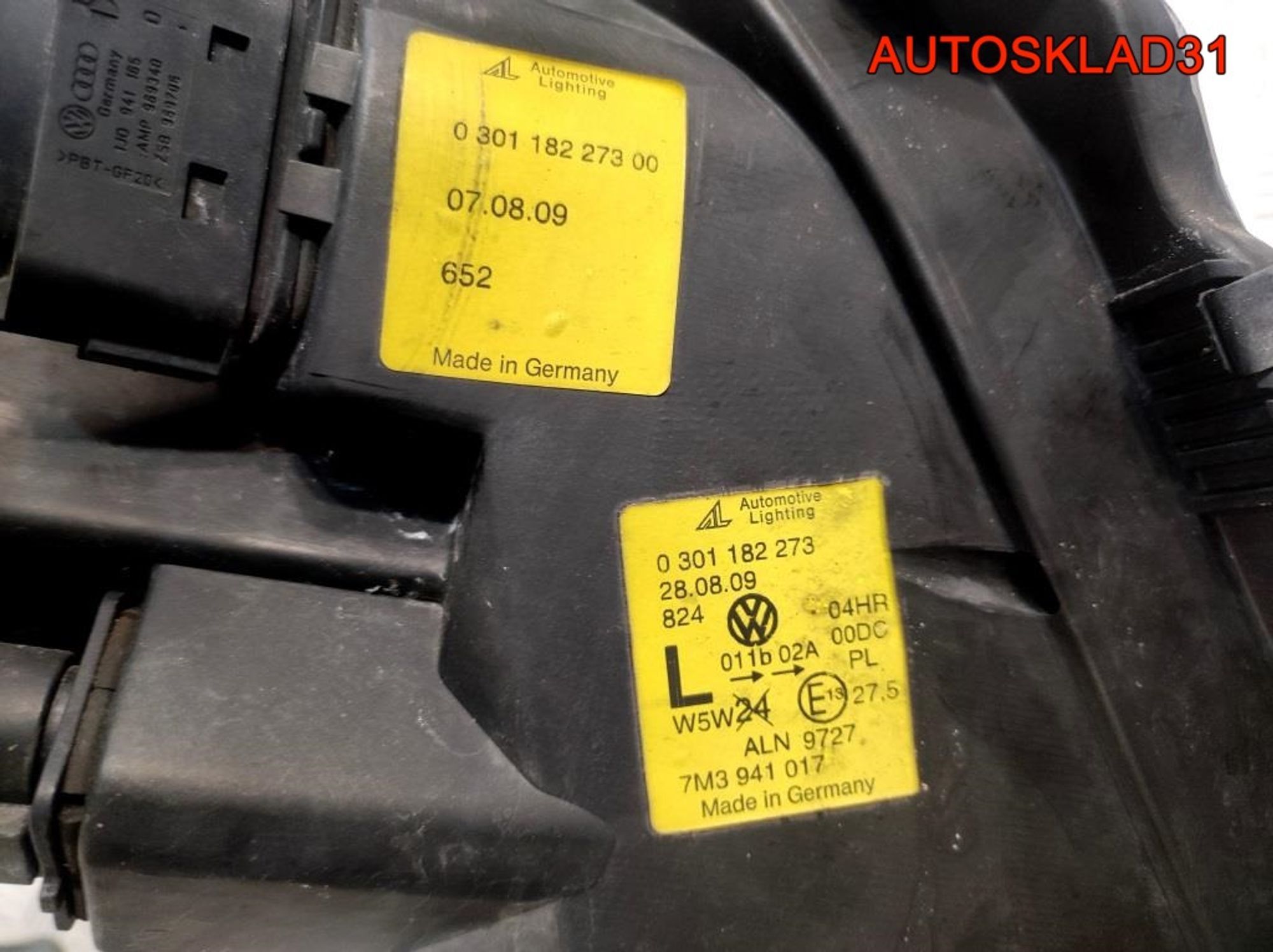 Фары Комплект Ксенон VW Sharan Рест 7M3941017, 60000 рублей, Дубовое