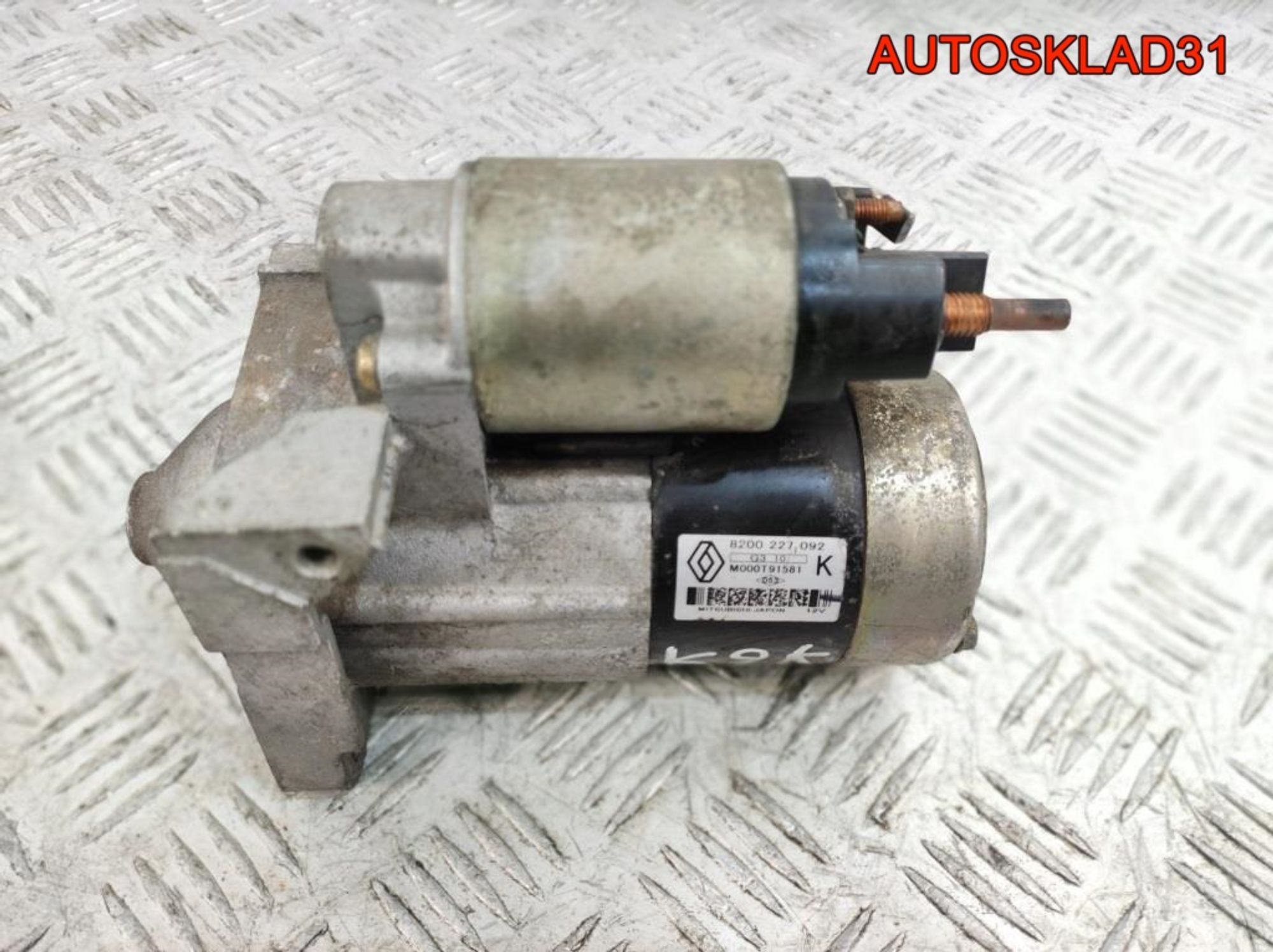 Стартер Renault Megane 2 1,5 K9K Дизель 8200227092, 3000 рублей, Дубовое