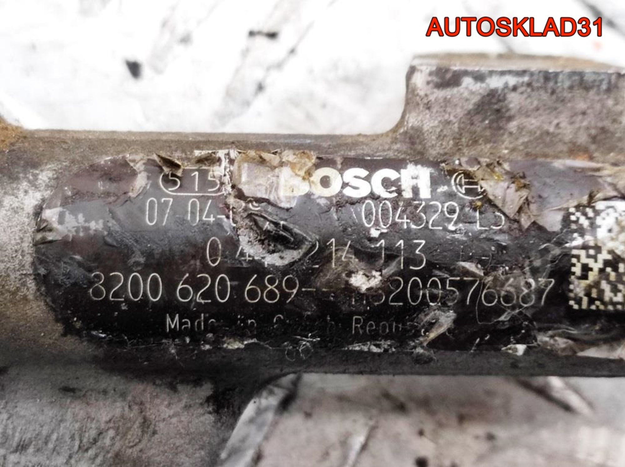 Рейка топливная Renault Megane 2 F9Q 8200620689, 1500 рублей, Дубовое