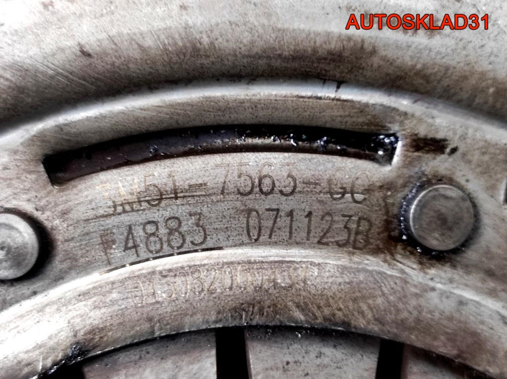 Маховик в сборе со сцеплением Mazda 3BK 2,0 LF 3M517563GC, 2500 рублей, Дубовое