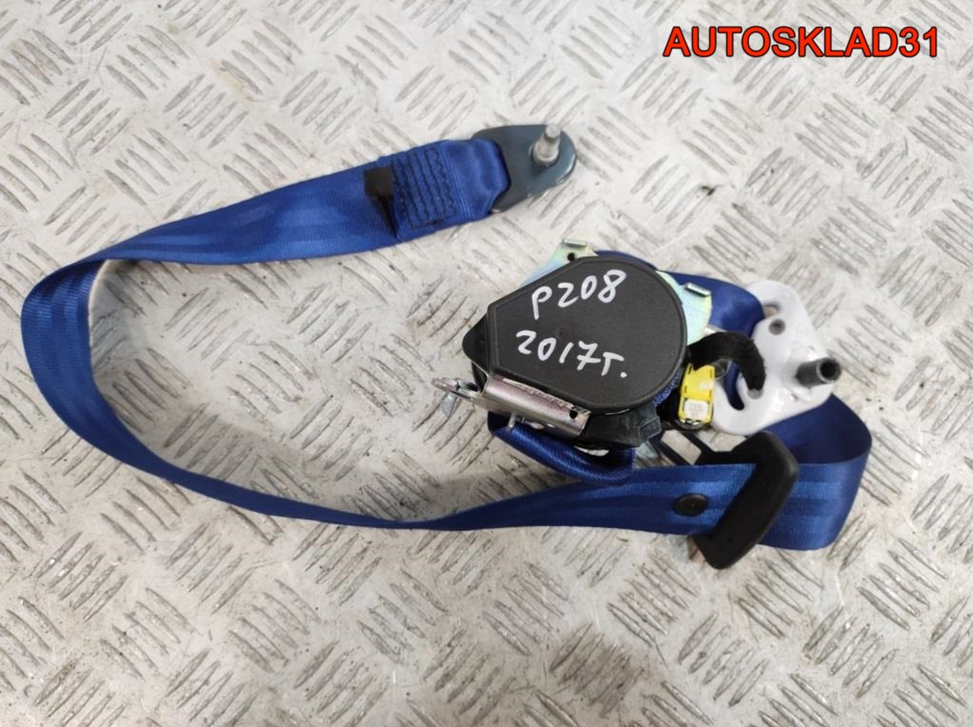 Ремень безопасности передний правый Peugeot 208, 4100 рублей, Дубовое
