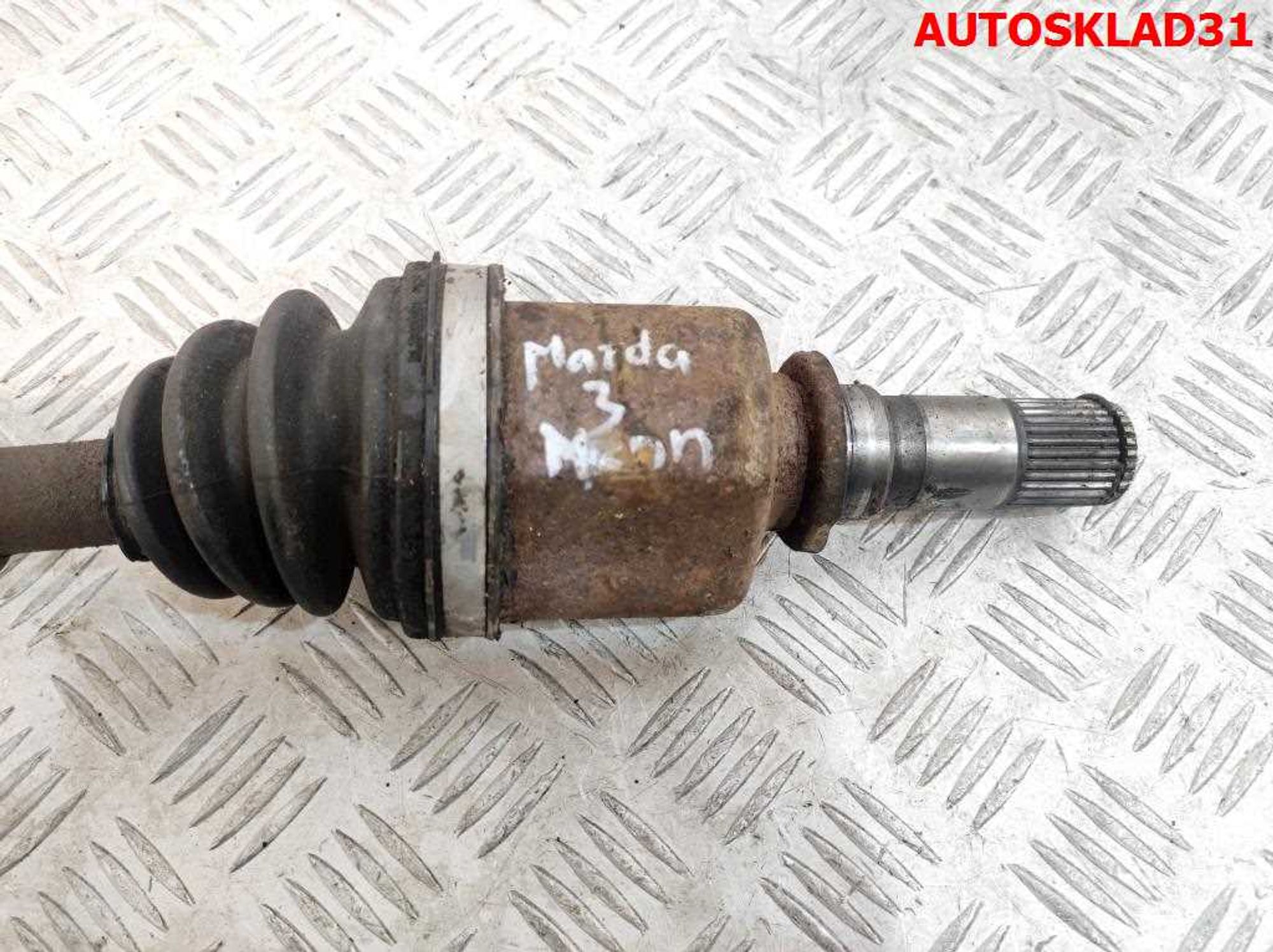 Полуось передняя левая под гайку Mazda 3 BK 2,0 LF Бензин МКПП, 12000 рублей, Дубовое
