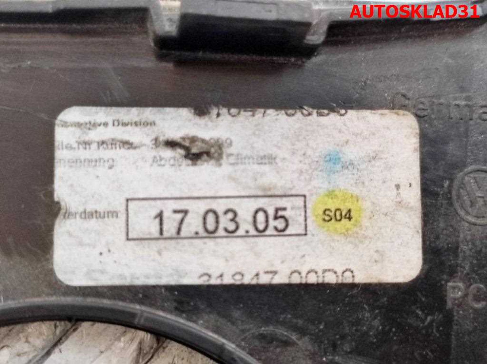 Накладка блока управления климата VW Passat B6 3C0863099, 600 рублей, Дубовое
