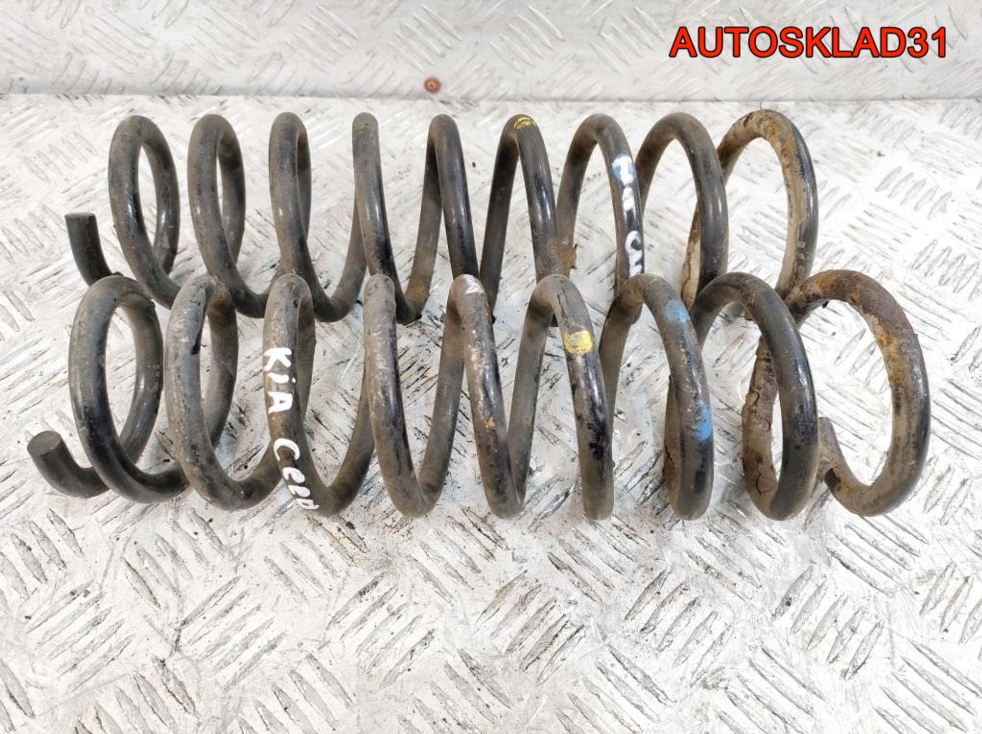Пружина задняя 2 Синие 1 Жёлтая метки Комплект Kia Ceed 1, 2000 рублей, Дубовое