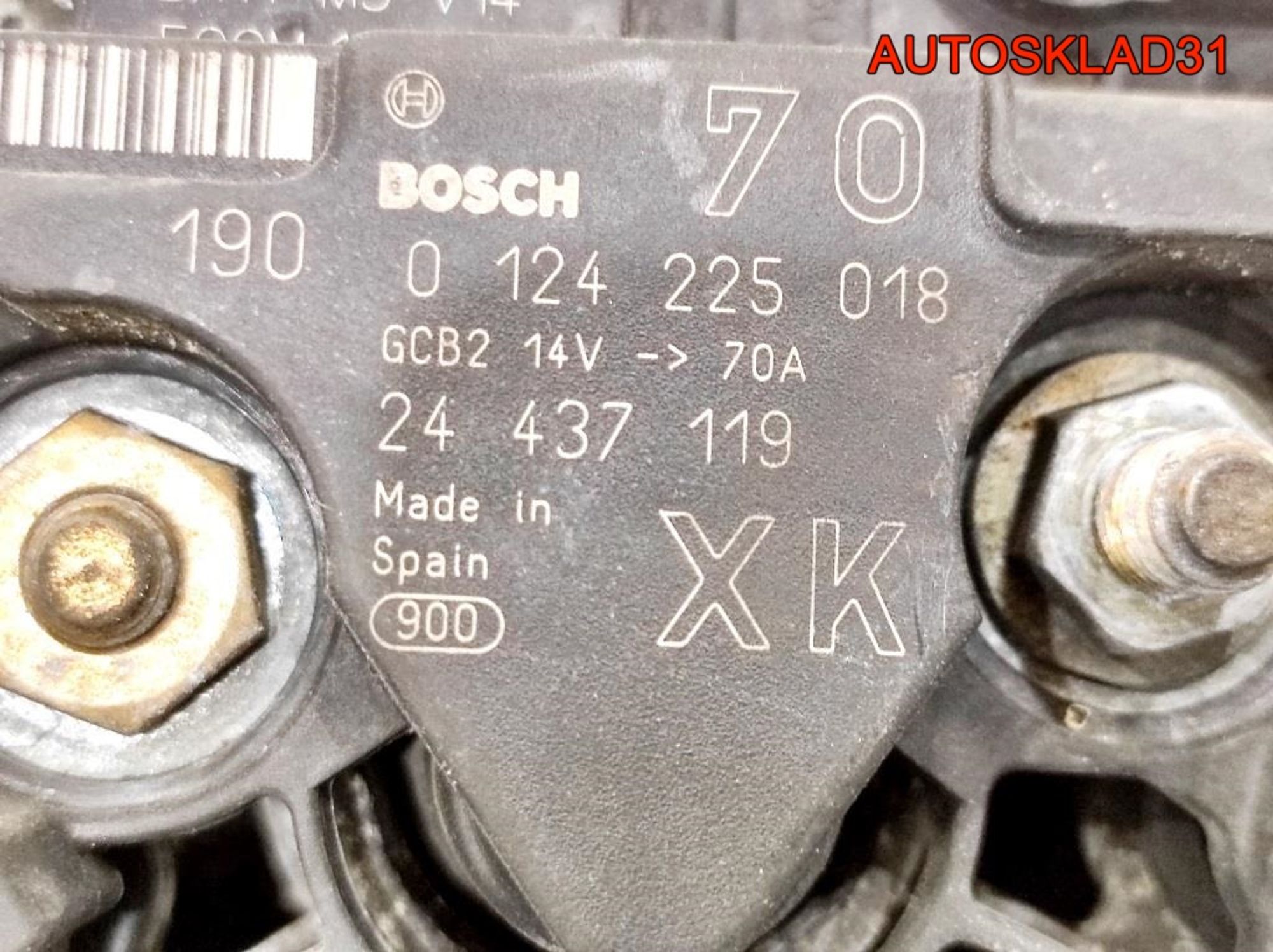 Генератор 70A Opel Agila A 1,2 Бензин 0124225018 (Р), 5000 рублей, Дубовое