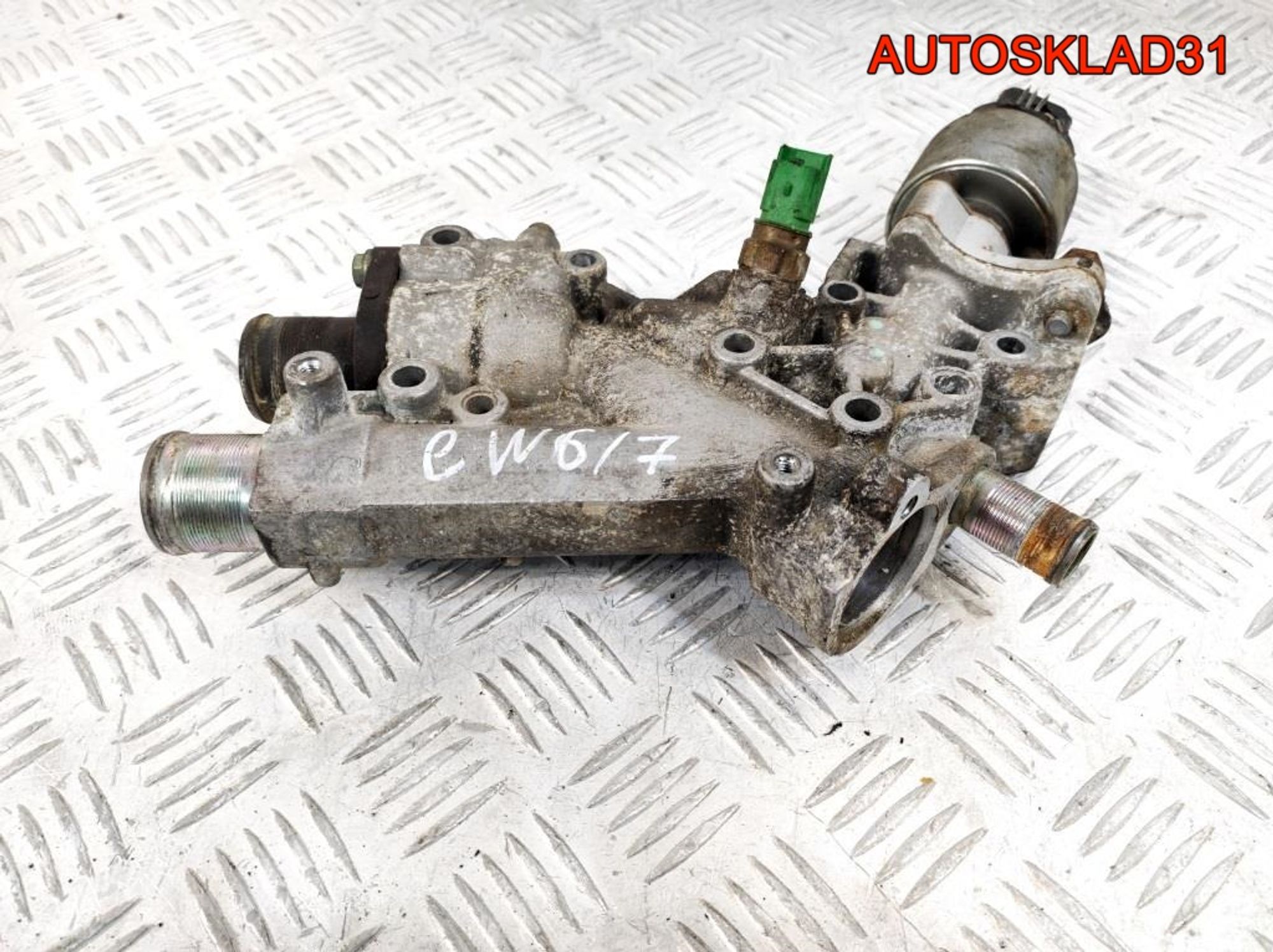 Корпус термостата Citroen C5 1,8 EW6/7 9635696080, 1400 рублей, Дубовое