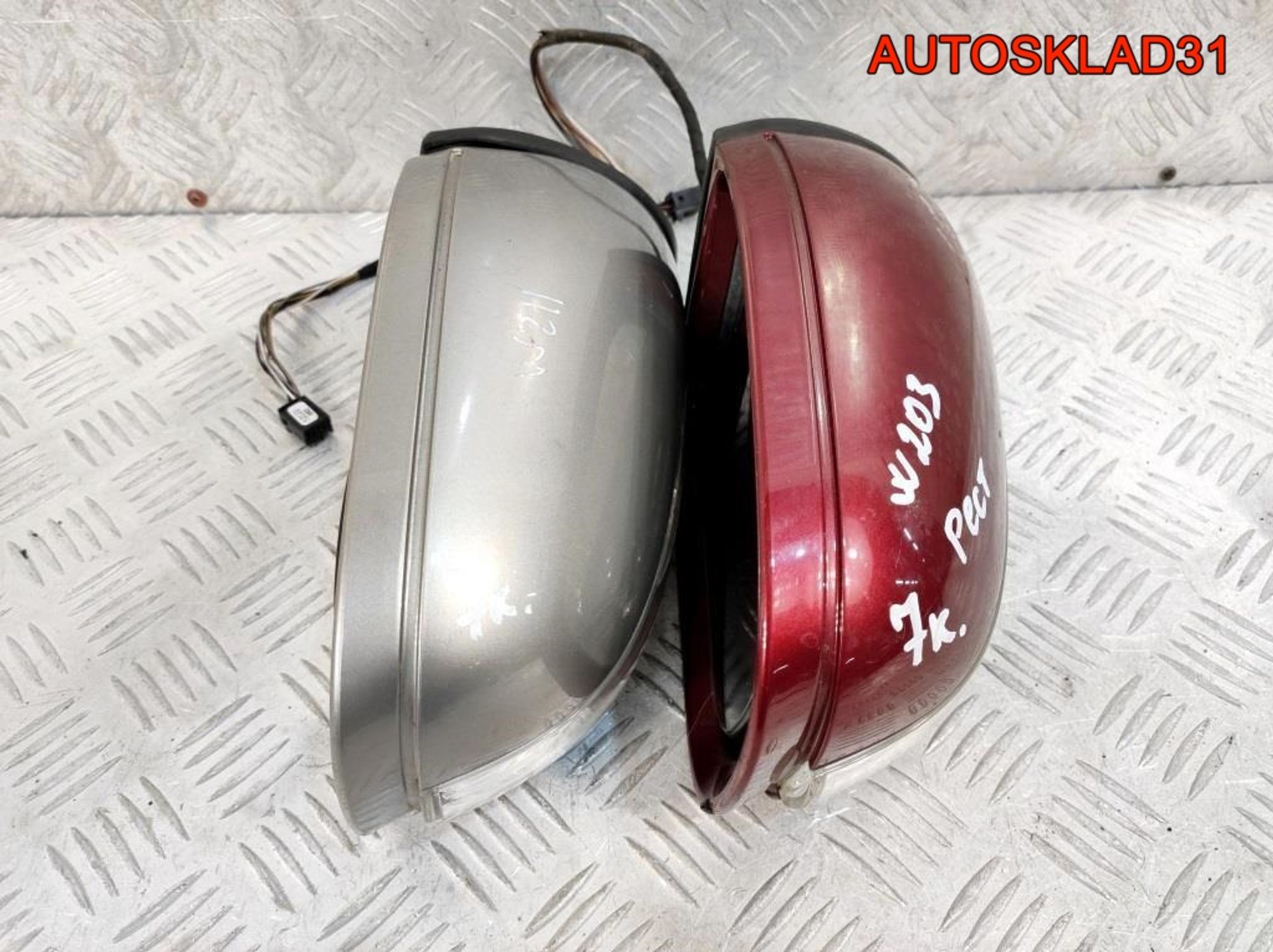 Зеркало правое 7 контактов Mercedes W203 Рестайлинг, 3200 рублей, Дубовое