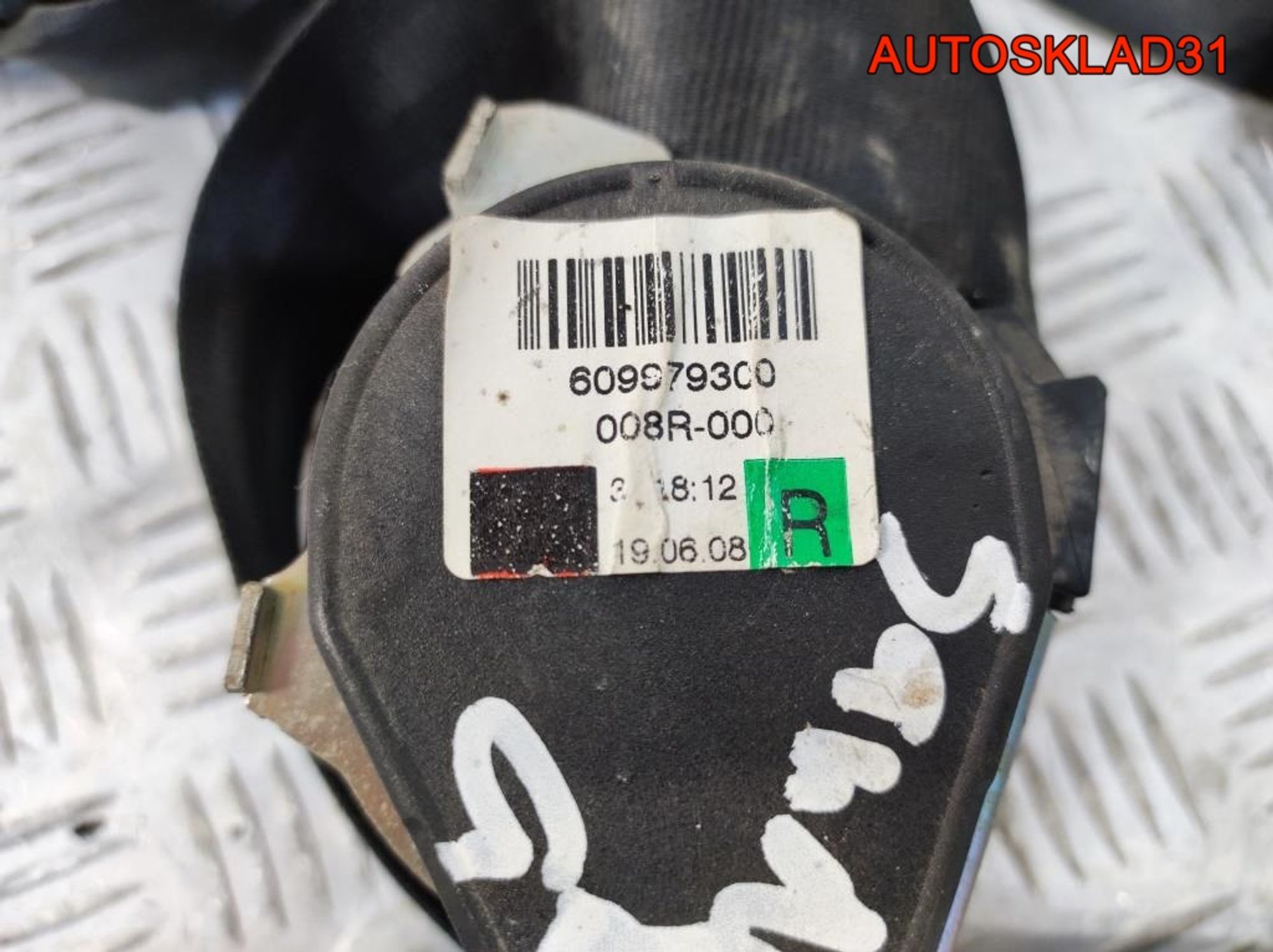 Ремень безопасности Renault Sandero 8200751267, 1900 рублей, Дубовое