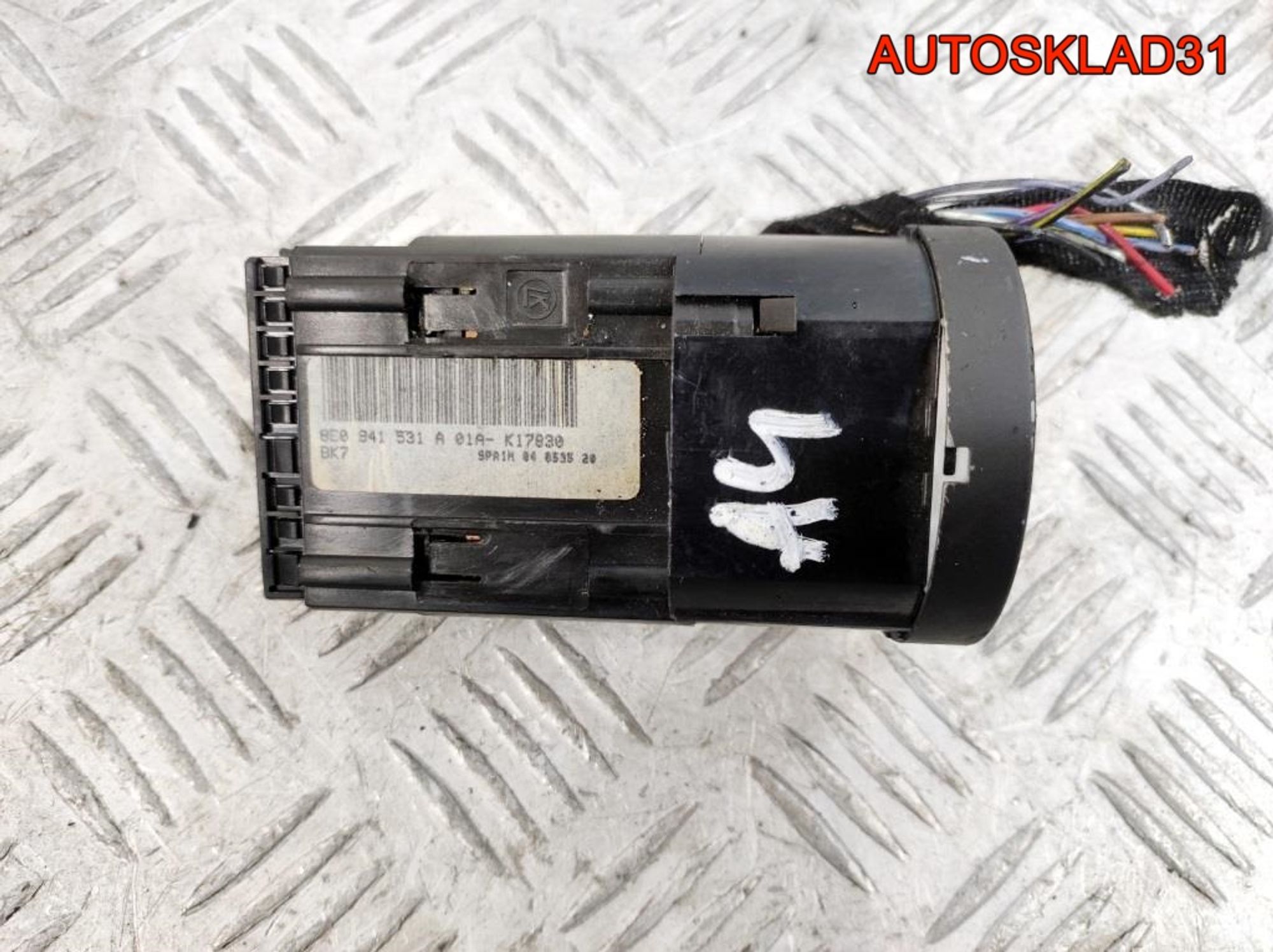 Переключатель света фар Audi A4 B6 8E0941531A, 1400 рублей, Дубовое