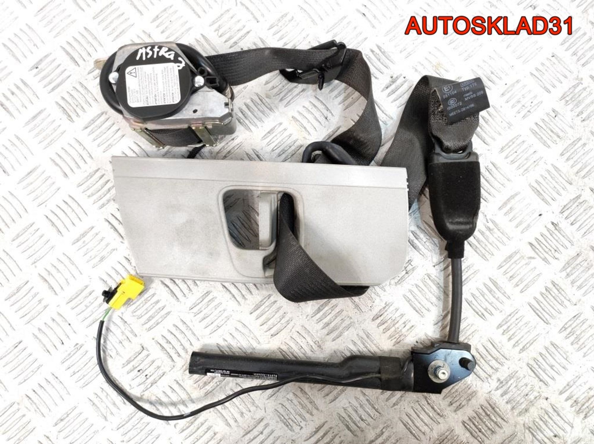 Ремень безопасности перед правый Opel Astra J 13394804, 4100 рублей, Дубовое