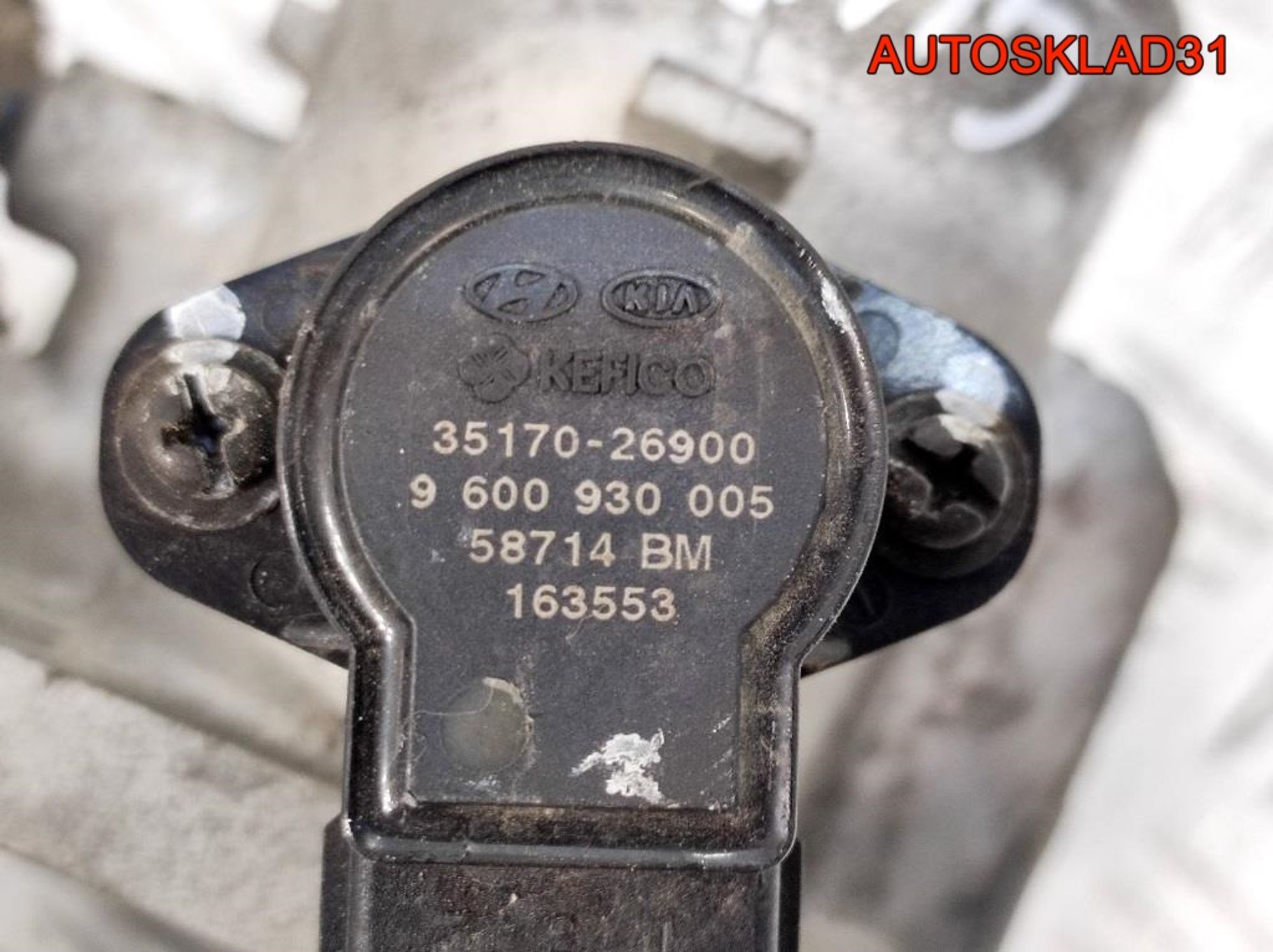Заслонка дроссельная Hyundai Getz 1,4 G4EE 3510026860, 1400 рублей, Дубовое