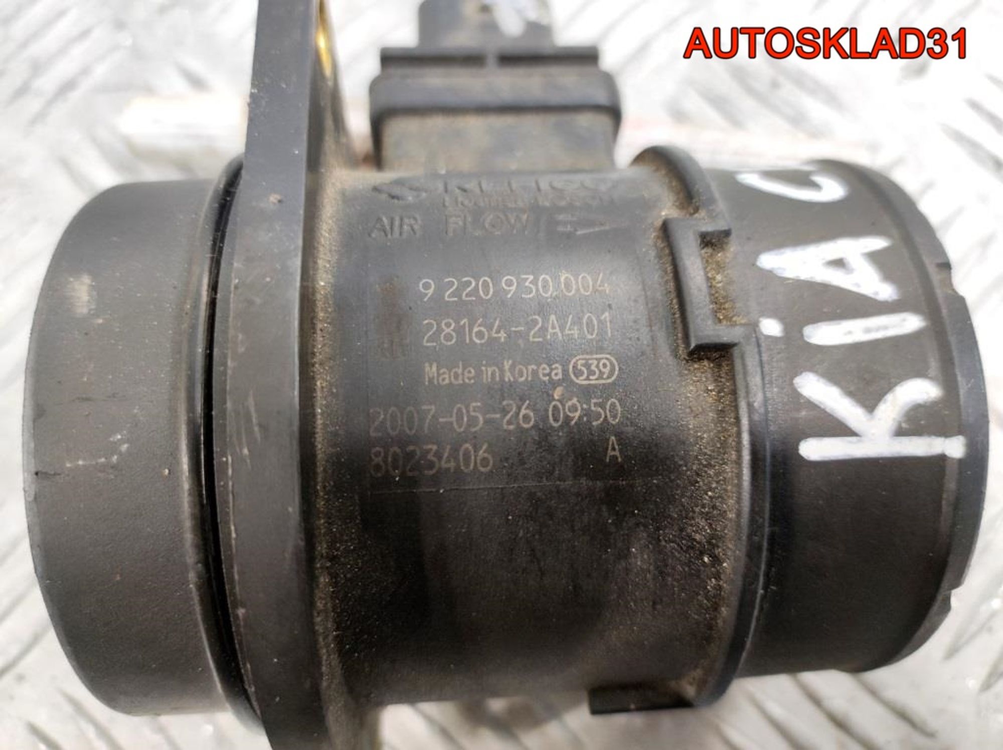 Расходомер воздуха Kia Rio 1.5 D4FA 0281002723, 2300 рублей, Дубовое