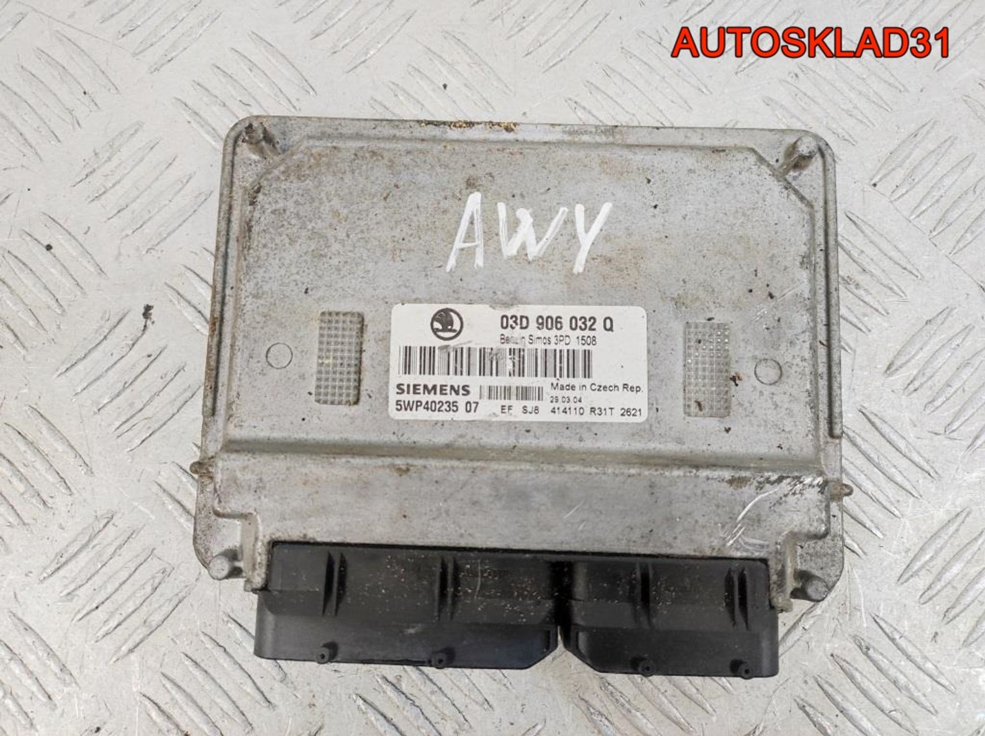 Блок ЭБУ Skoda Fabia 1,2 AWY Бензин 03D906032Q, 2700 рублей, Дубовое