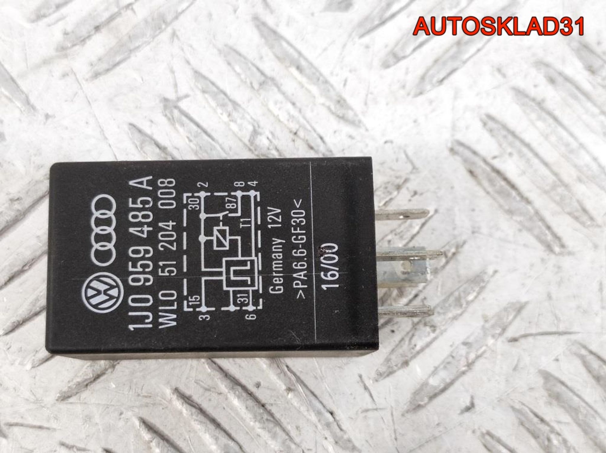 Реле №411 VW Passat B5 1J0959485A, 1000 рублей, Дубовое