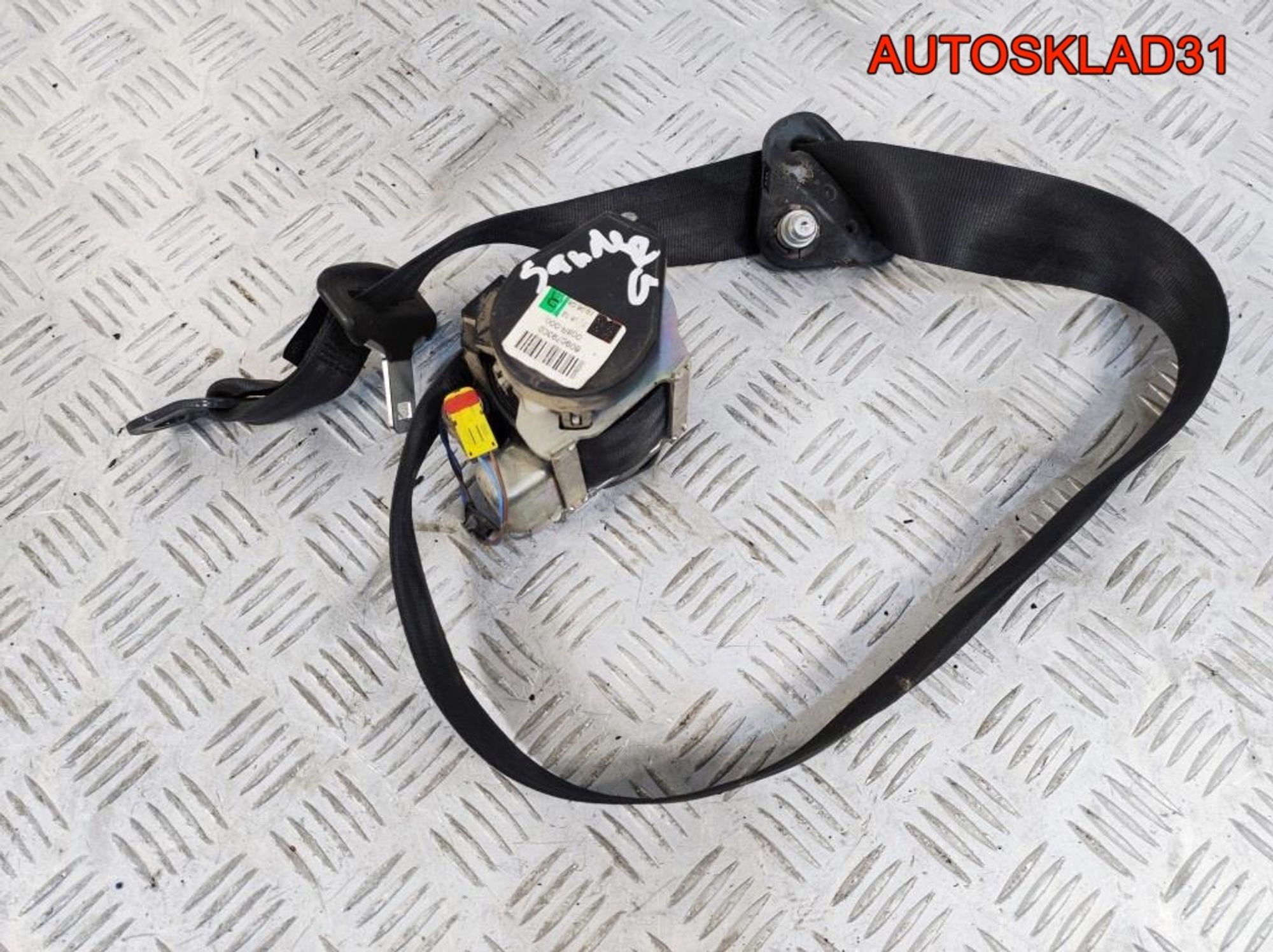 Ремень безопасности Renault Sandero 8200751267, 1900 рублей, Дубовое