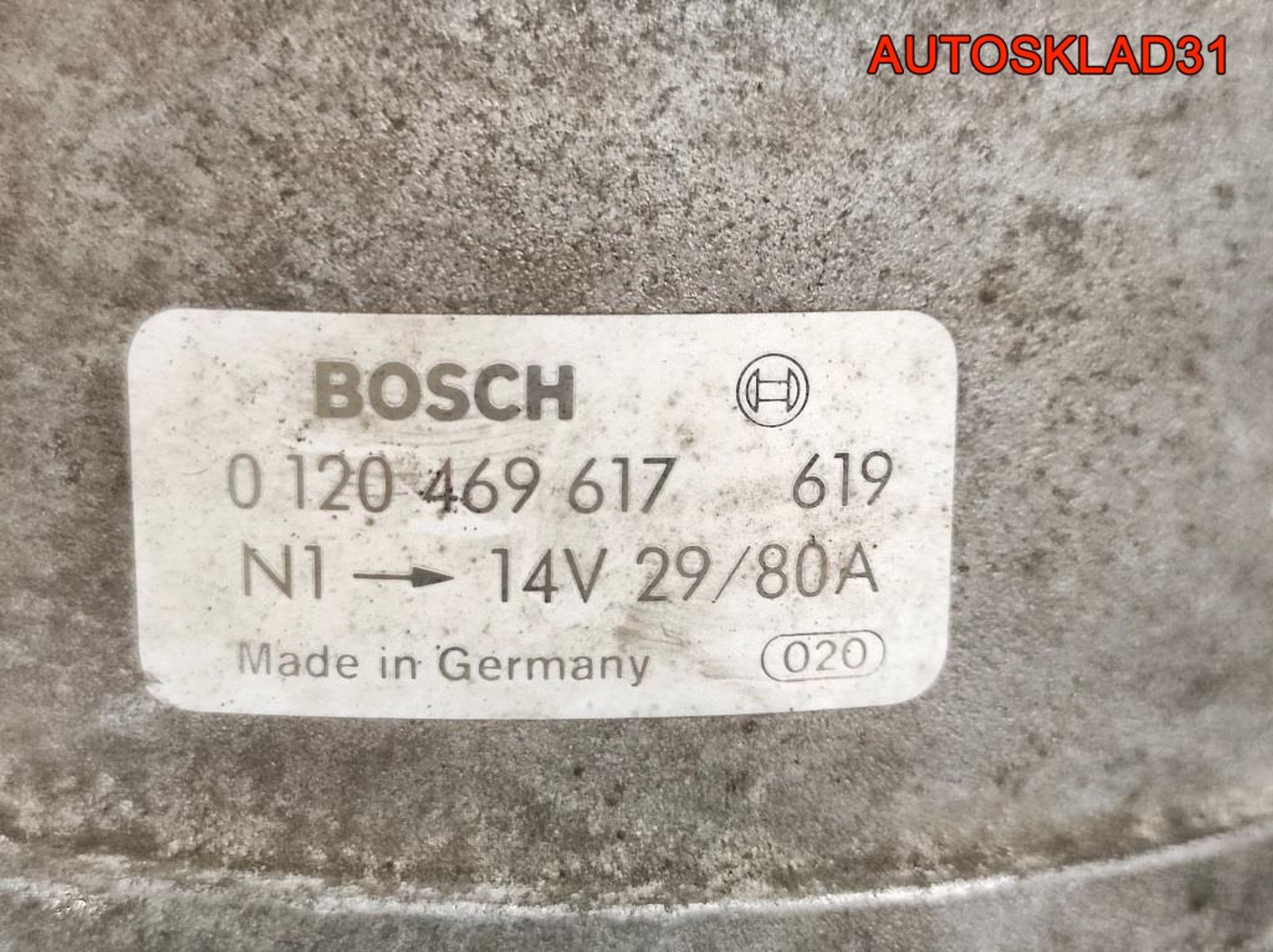 Генератор 80A BMW E30 0120469617 (Р), 4000 рублей, Дубовое