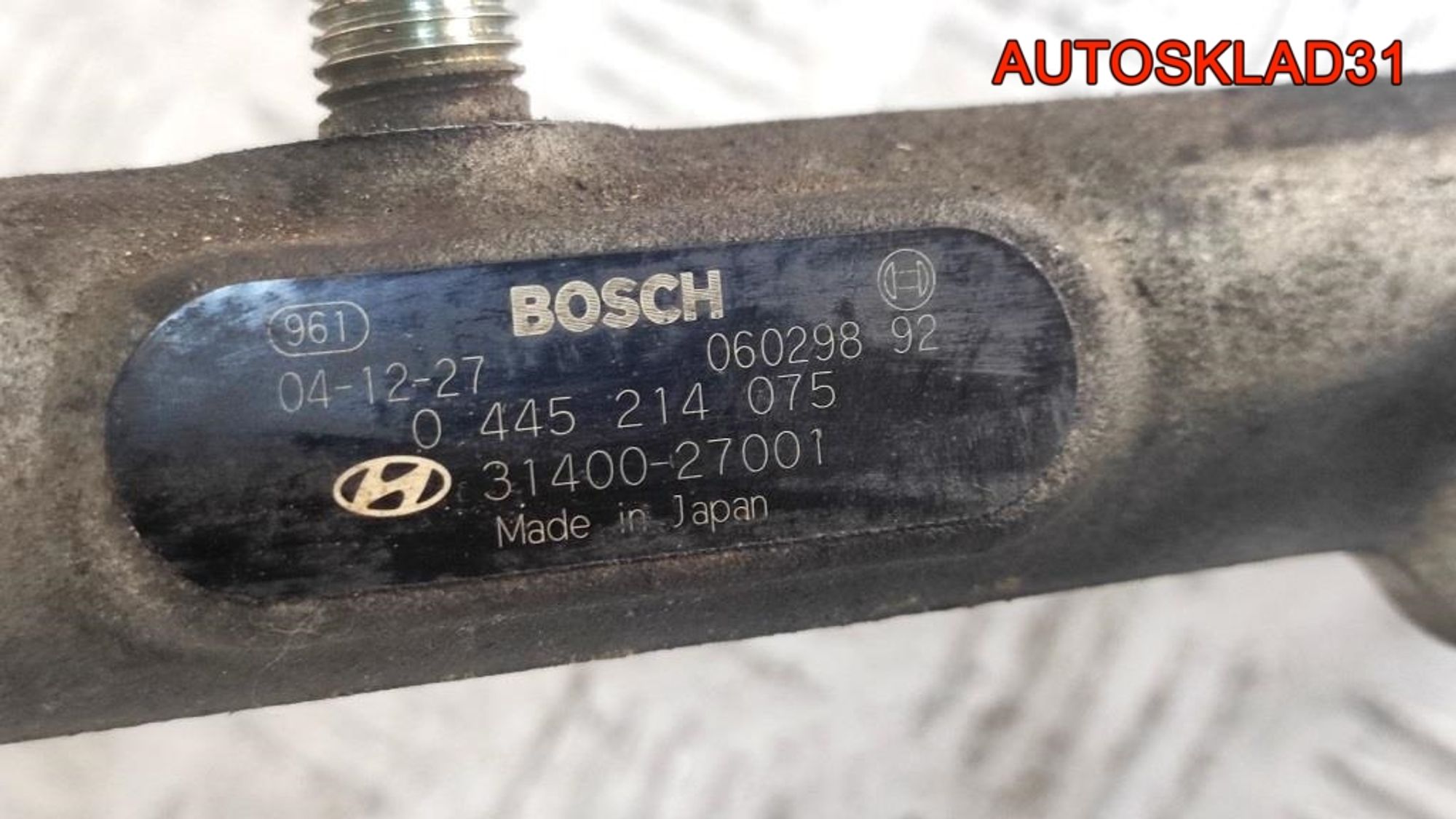 Рейка топливная Hyundai Santa Fe SM 2,0 D4EA 3140027001, 1500 рублей, Дубовое