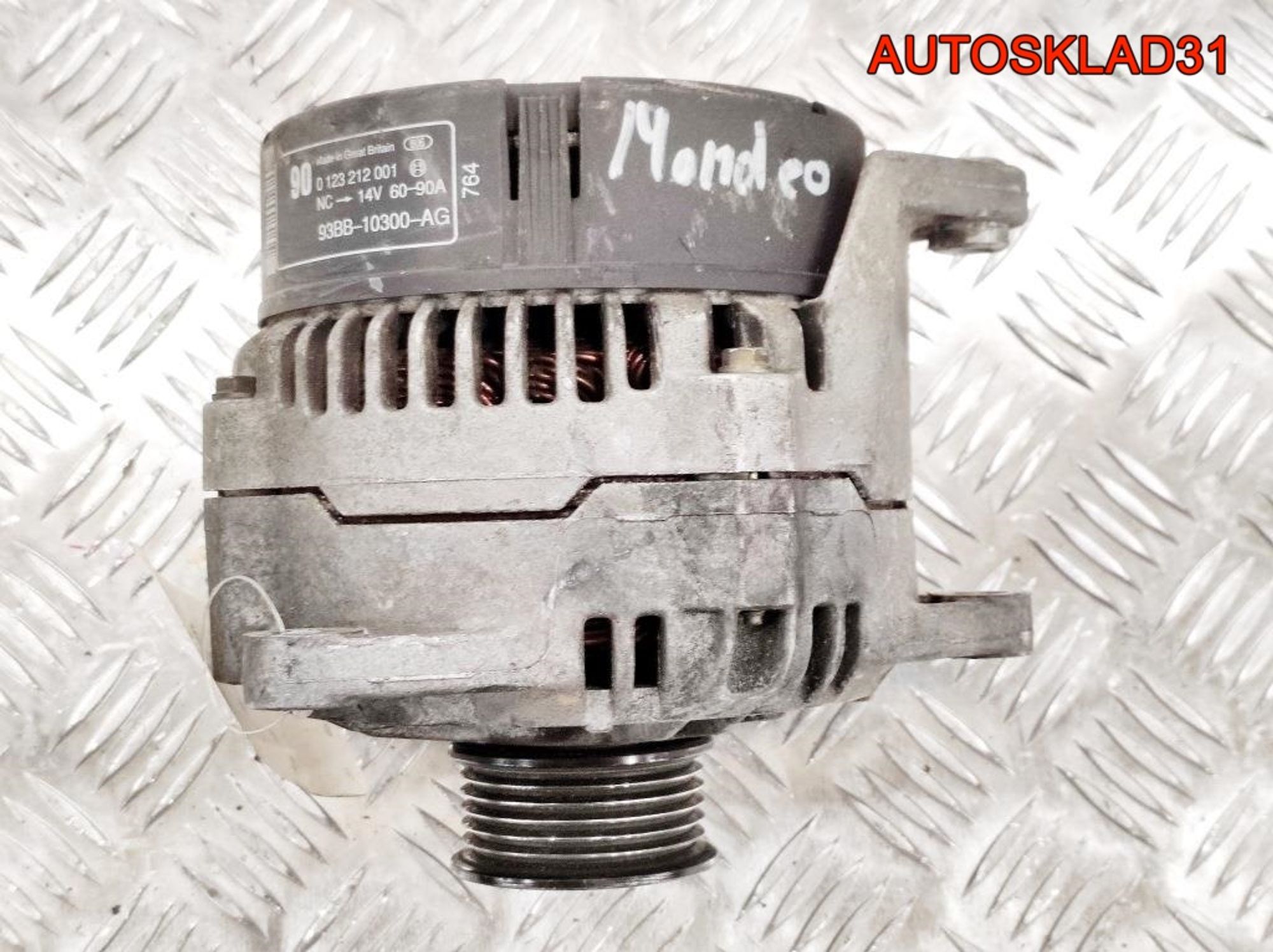 Генератор 60-90A Ford Mondeo 2 1,6 Бензин 93BB10300AG (Р), 6000 рублей, Дубовое