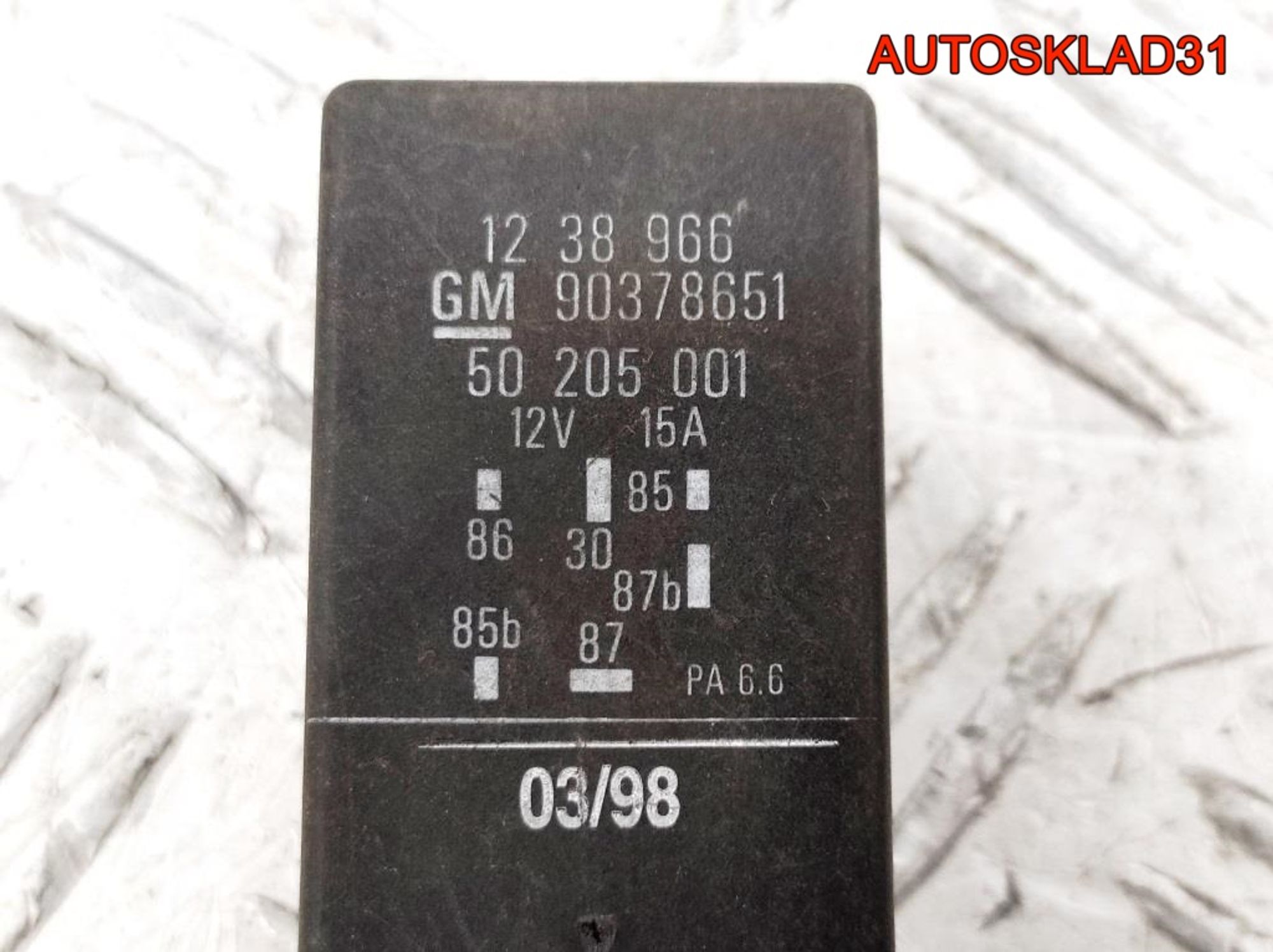 Реле бензонасоса Opel Astra F 1238966, 1000 рублей, Дубовое