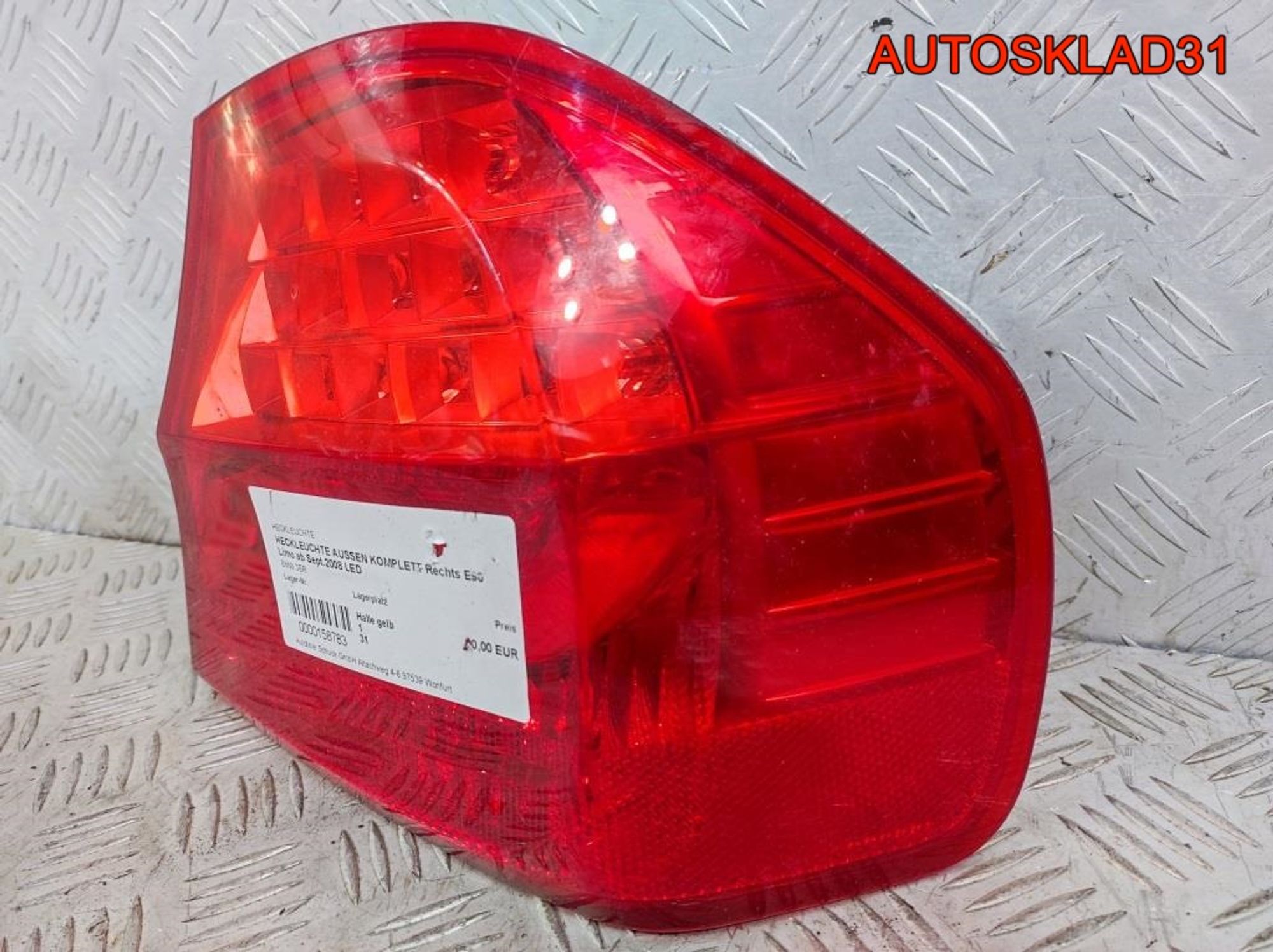 Фонарь задний наружный правый BMW E90 63214871732, 9400 рублей, Дубовое