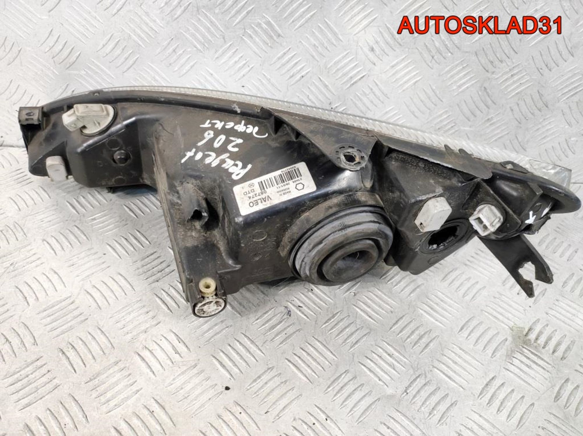 Фара правая Peugeot 206 89002770 Дорест, 4500 рублей, Дубовое