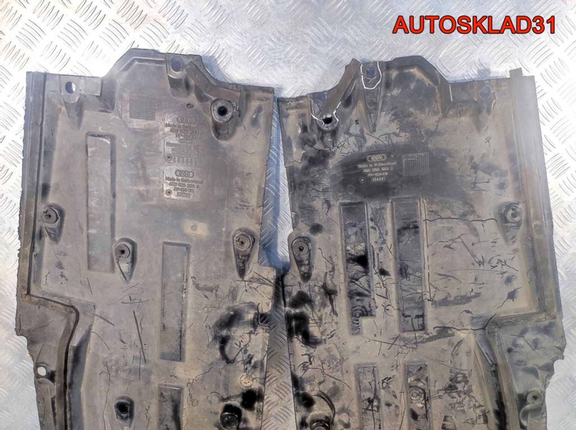 Защита днища антигравийная Audi A8 D3 4E0825205B, 3300 рублей, Дубовое