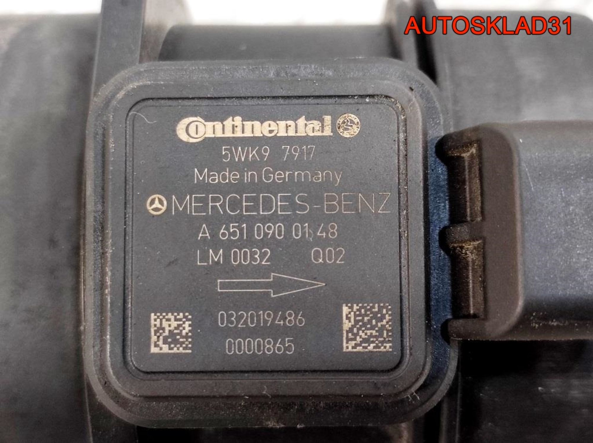 Расходомер воздуха Mercedes GLK X204 A6510900148, 4500 рублей, Дубовое