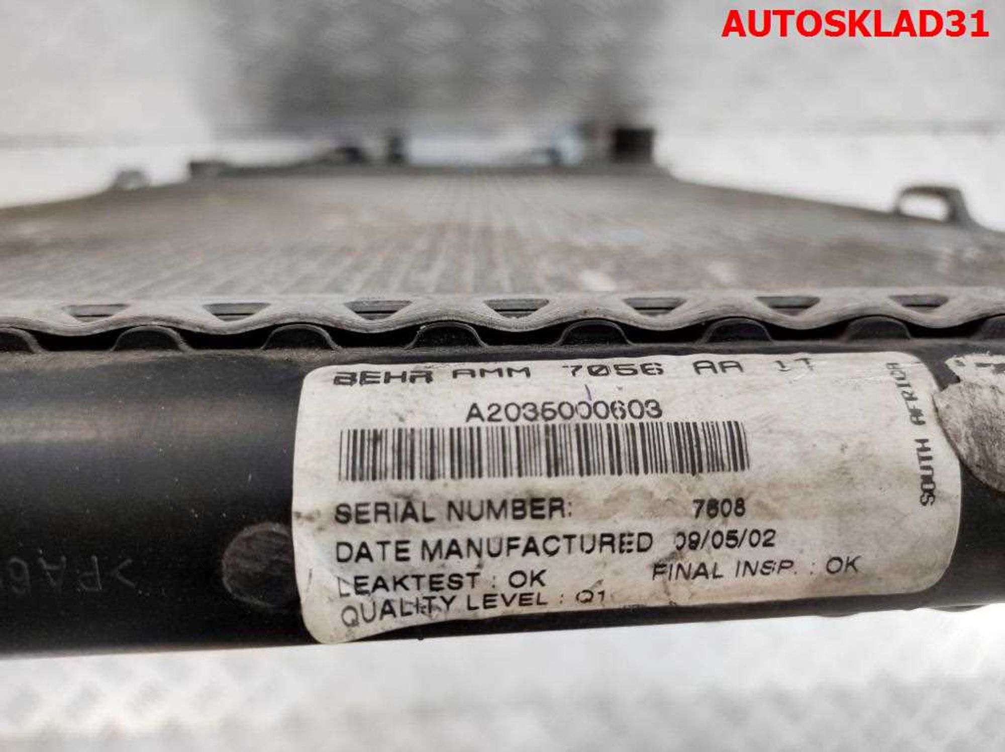 Радиатор основной Mercedes W203 2,2 Дизель A2035000603, 4000 рублей, Дубовое