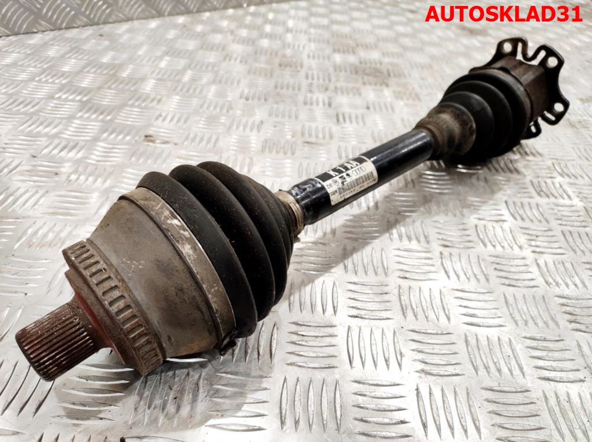 Полуось передняя левая Audi A4 B6 3,0 ASN Бензин 4WD 8E0407271AA, 5000 рублей, Дубовое