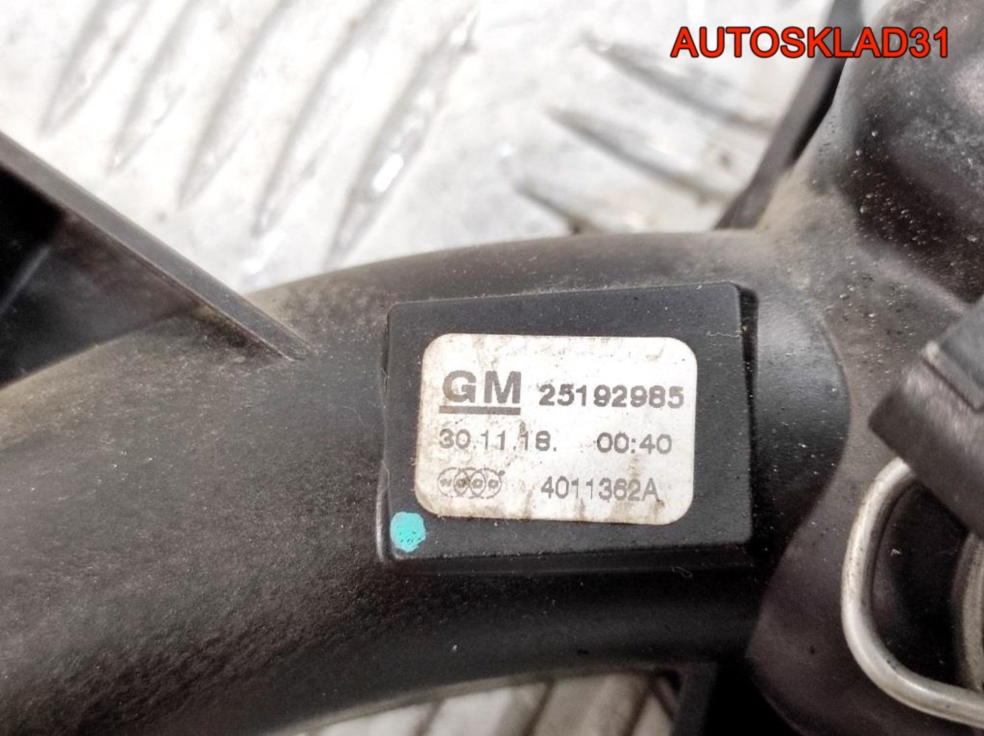 Корпус термостата Opel Corsa D 1,4 A14XER 25192985 Бензин, 1400 рублей, Дубовое