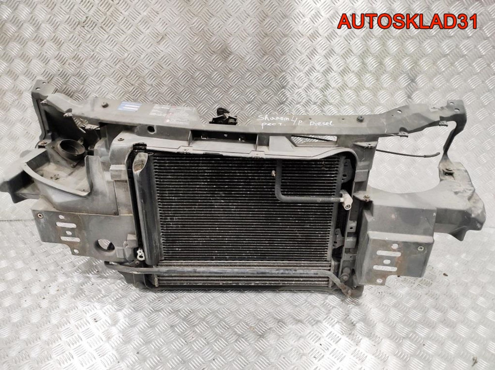 Панель передняя в сборе VW Sharan 1 Рест Дизель 7M3805598S, 10000 рублей, Дубовое