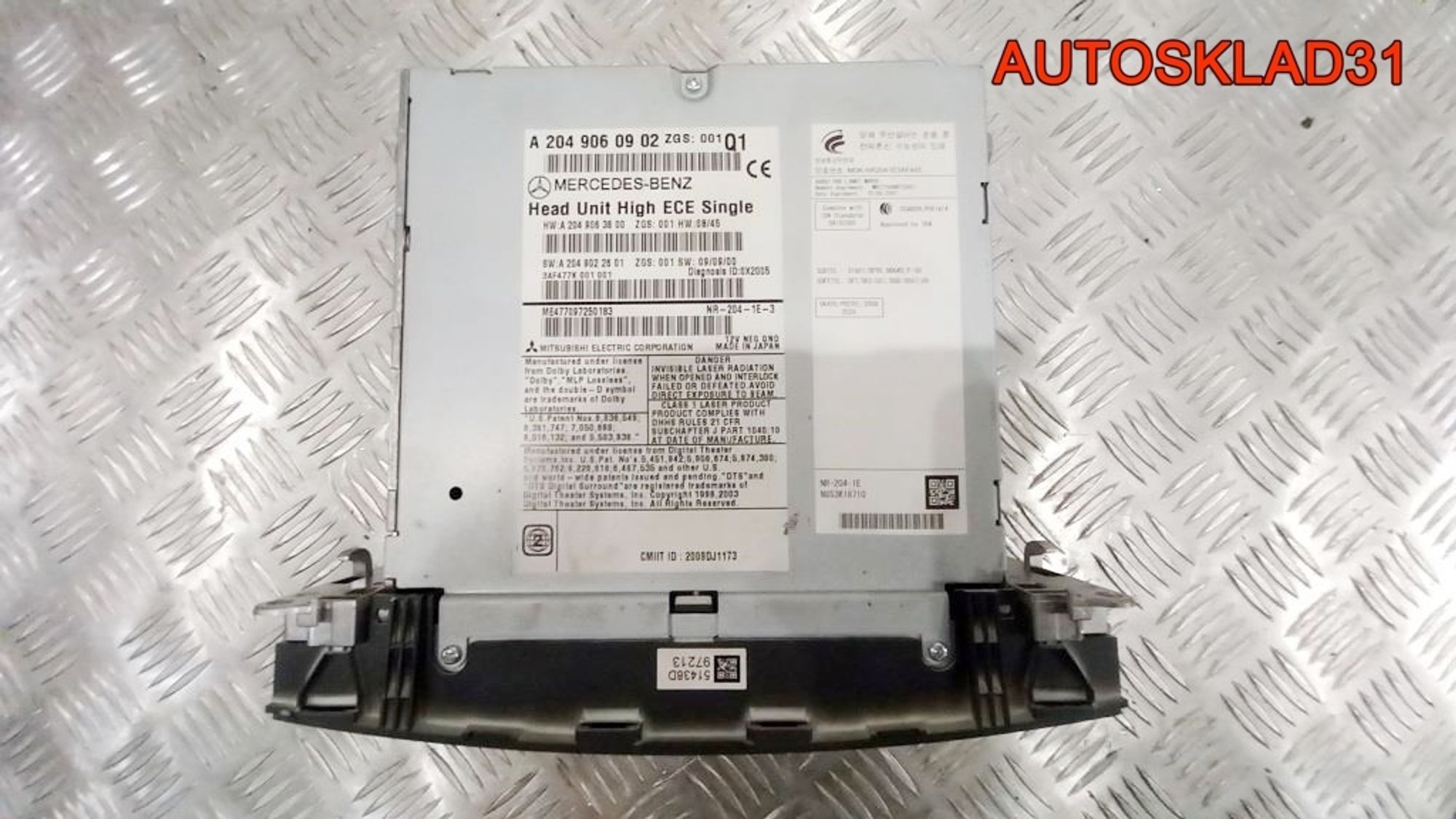 Магнитола Mercedes Benz W204 A2049060902, 18000 рублей, Дубовое