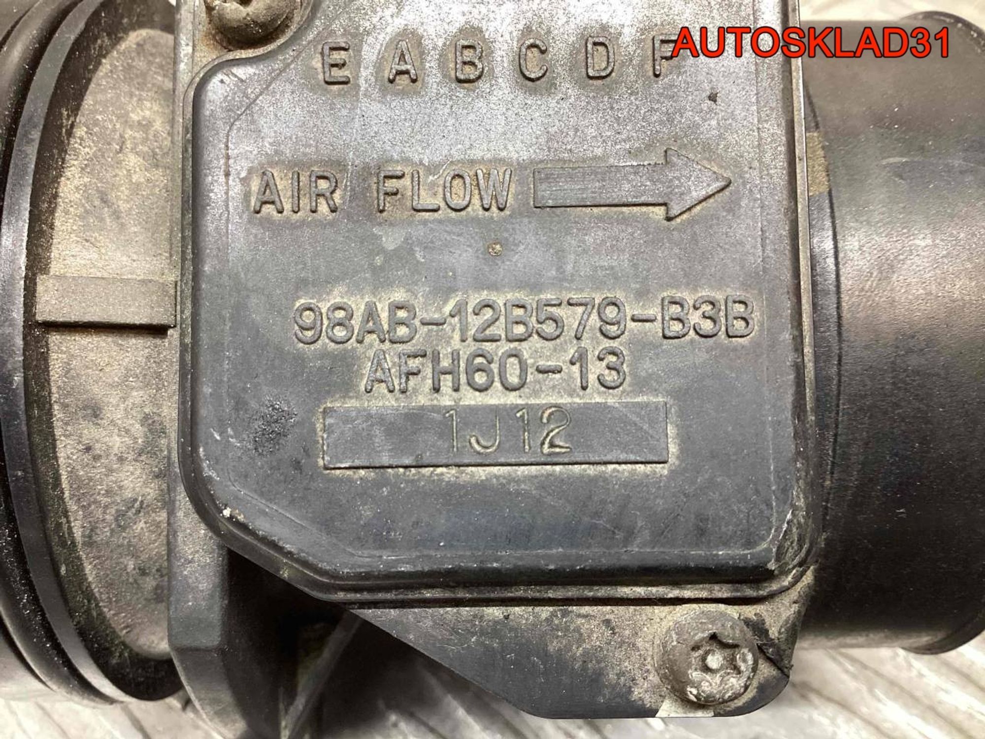 Расходомер воздуха Ford Focus 1 1,8 98AB12B579B3B, 2000 рублей, Дубовое
